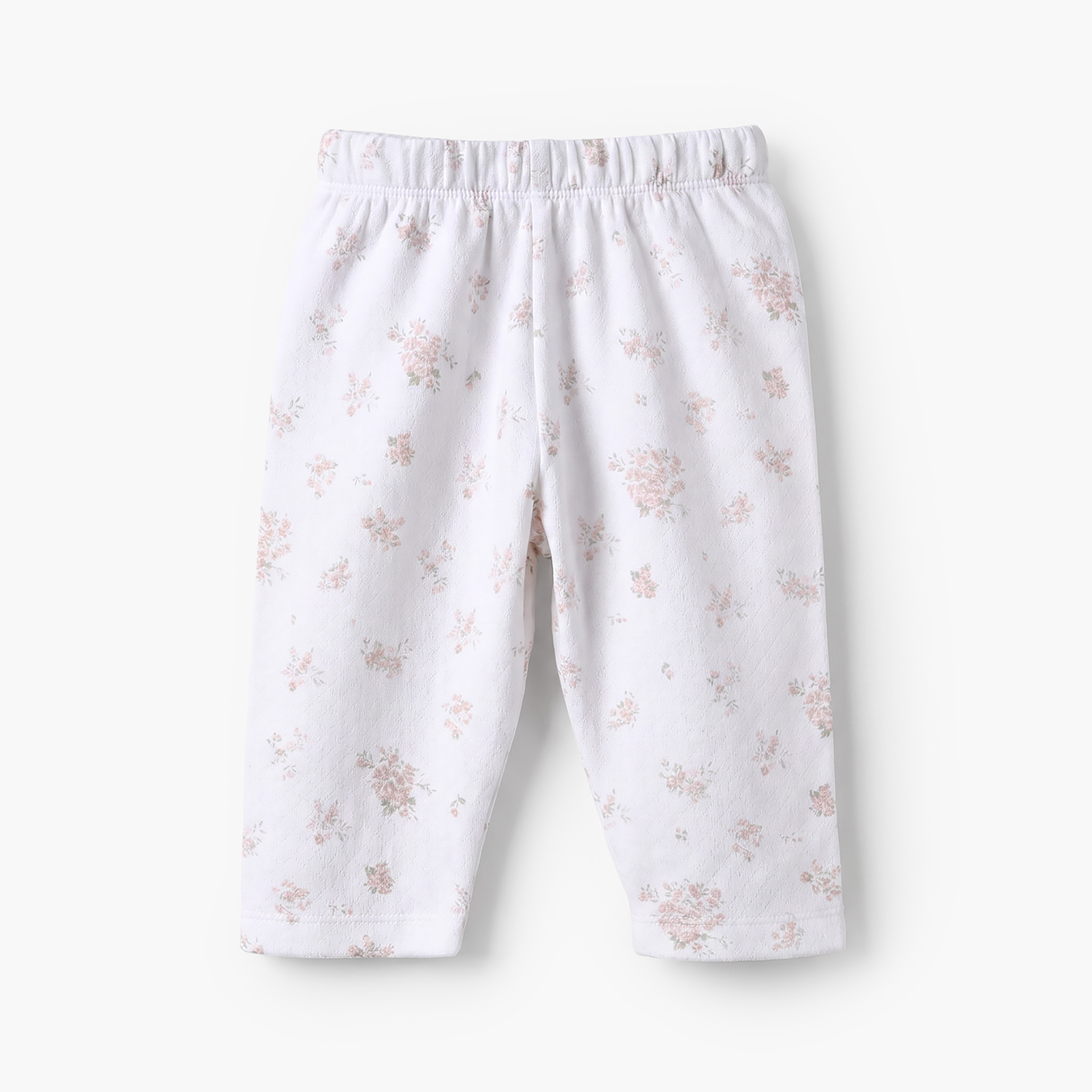 Juniors Cotton Collared Long Sleeve Pyjama Set with Floral Print-baby-girls-clothing-nightwear-pyjamasets-image-4
