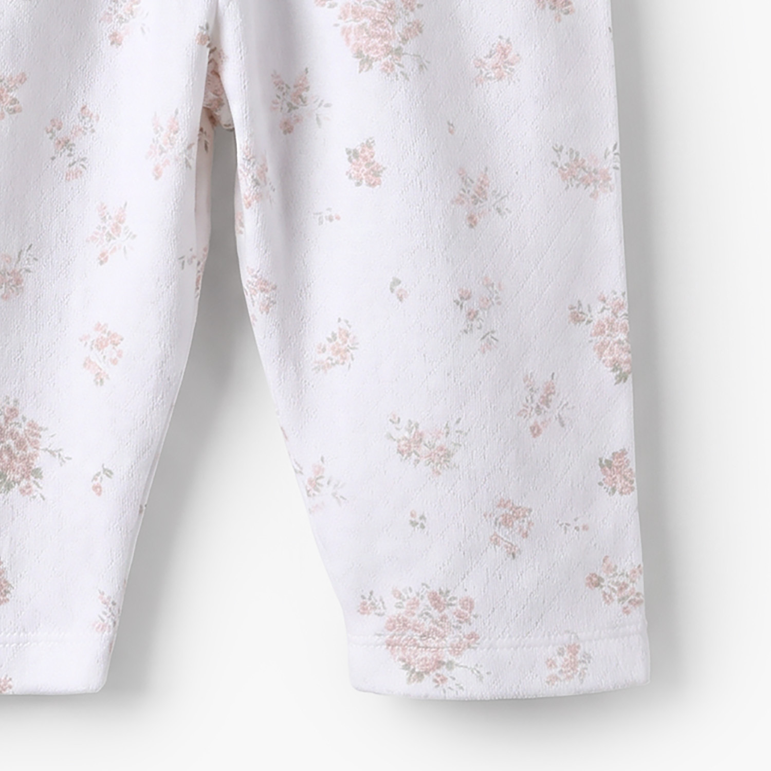 Juniors Cotton Collared Long Sleeve Pyjama Set with Floral Print-baby-girls-clothing-nightwear-pyjamasets-image-9
