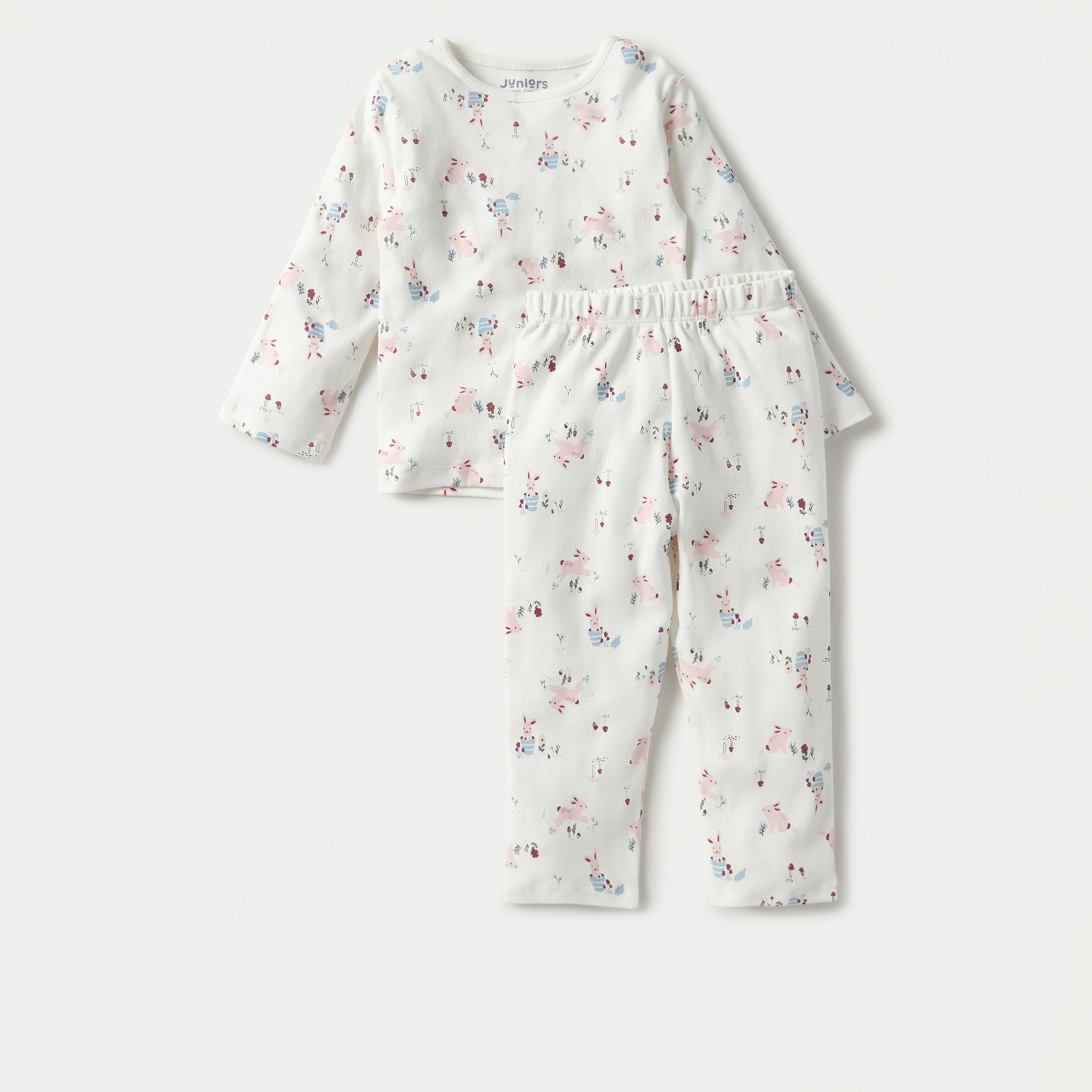 Juniors Printed T-shirts and Pyjamas - Set of 4-baby-girls-clothing-nightwear-pyjamasets-image-3