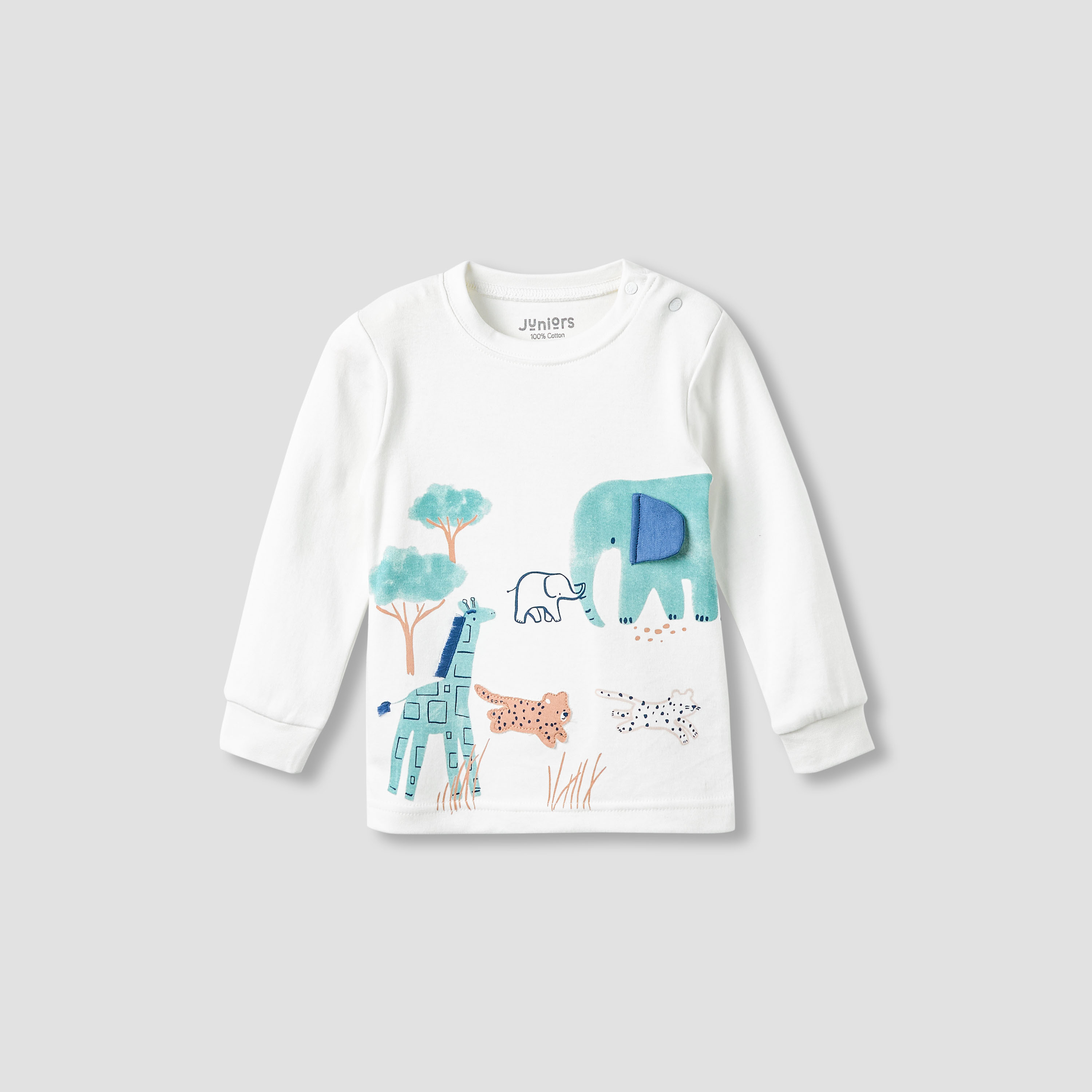 Juniors Pyjama Set with Duck Print - Cotton - Long Sleeves - Collar-baby-girls-clothing-nightwear-pyjamasets-image-3
