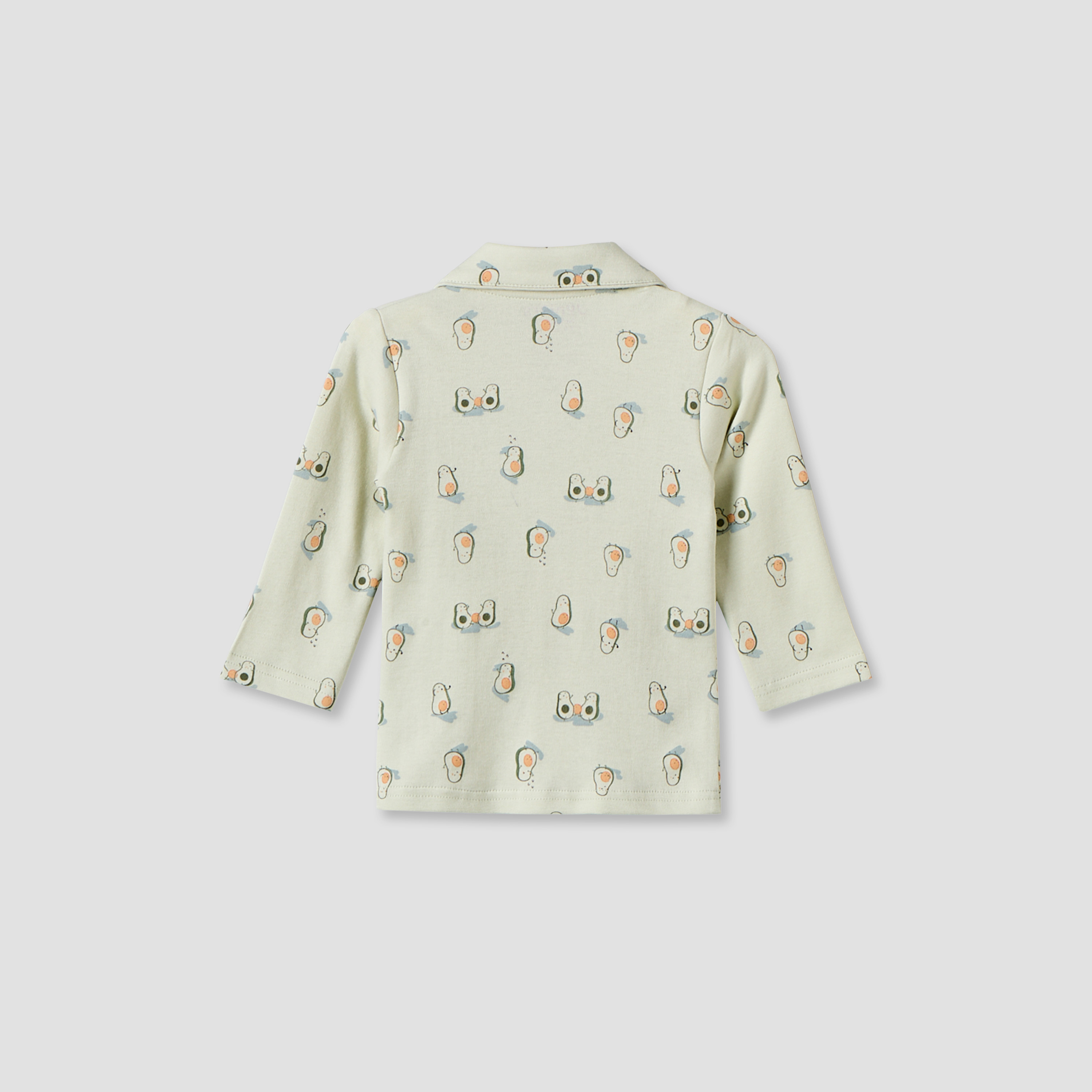 طقم بيجاما قطن بياقة عادية وأكمام طويلة وطبعات أفوكادو من جونيورز-baby-boys-clothing-nightwear-pyjamasets-image-4