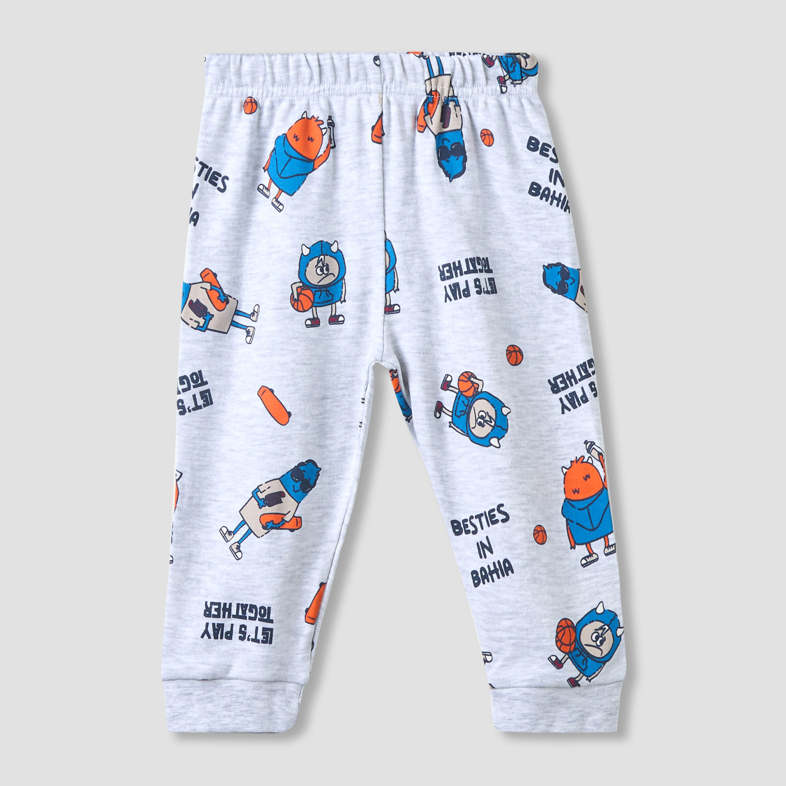 Juniors Cotton Round Neck Long Sleeves Pyjama Set with Graphic Print-baby-boys-clothing-nightwear-pyjamasets-image-3
