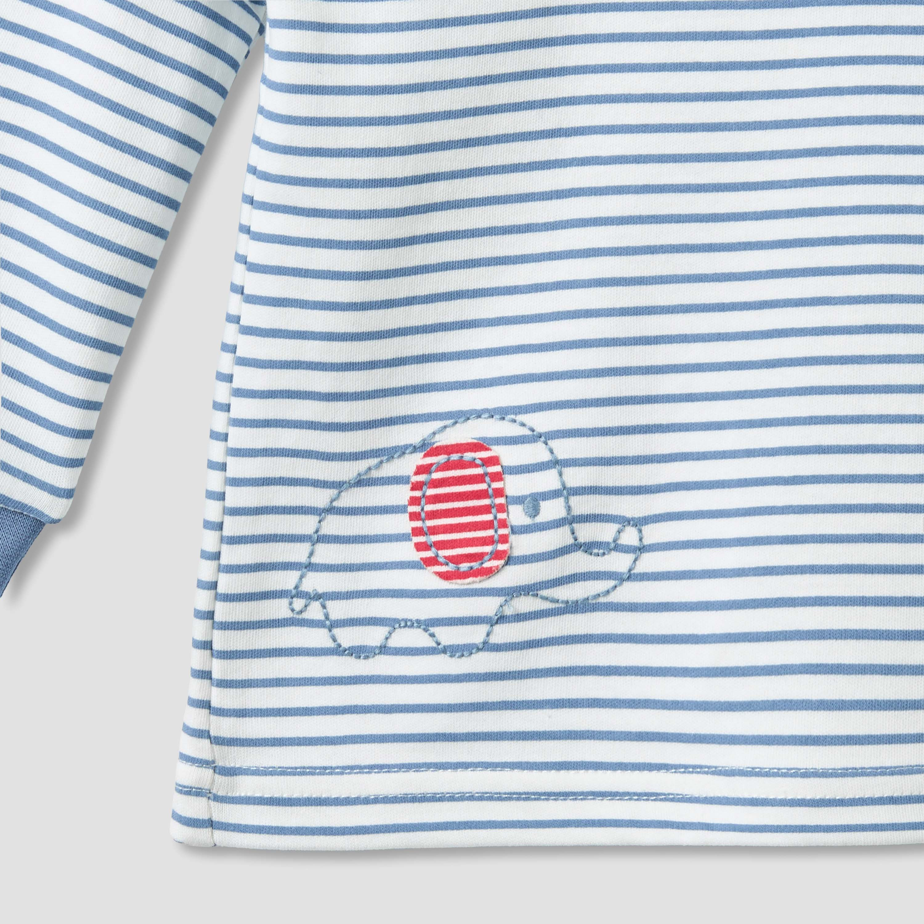 Juniors Cotton Round Neck Long Sleeves Pyjama Set with Stripes-baby-boys-clothing-nightwear-pyjamasets-image-6