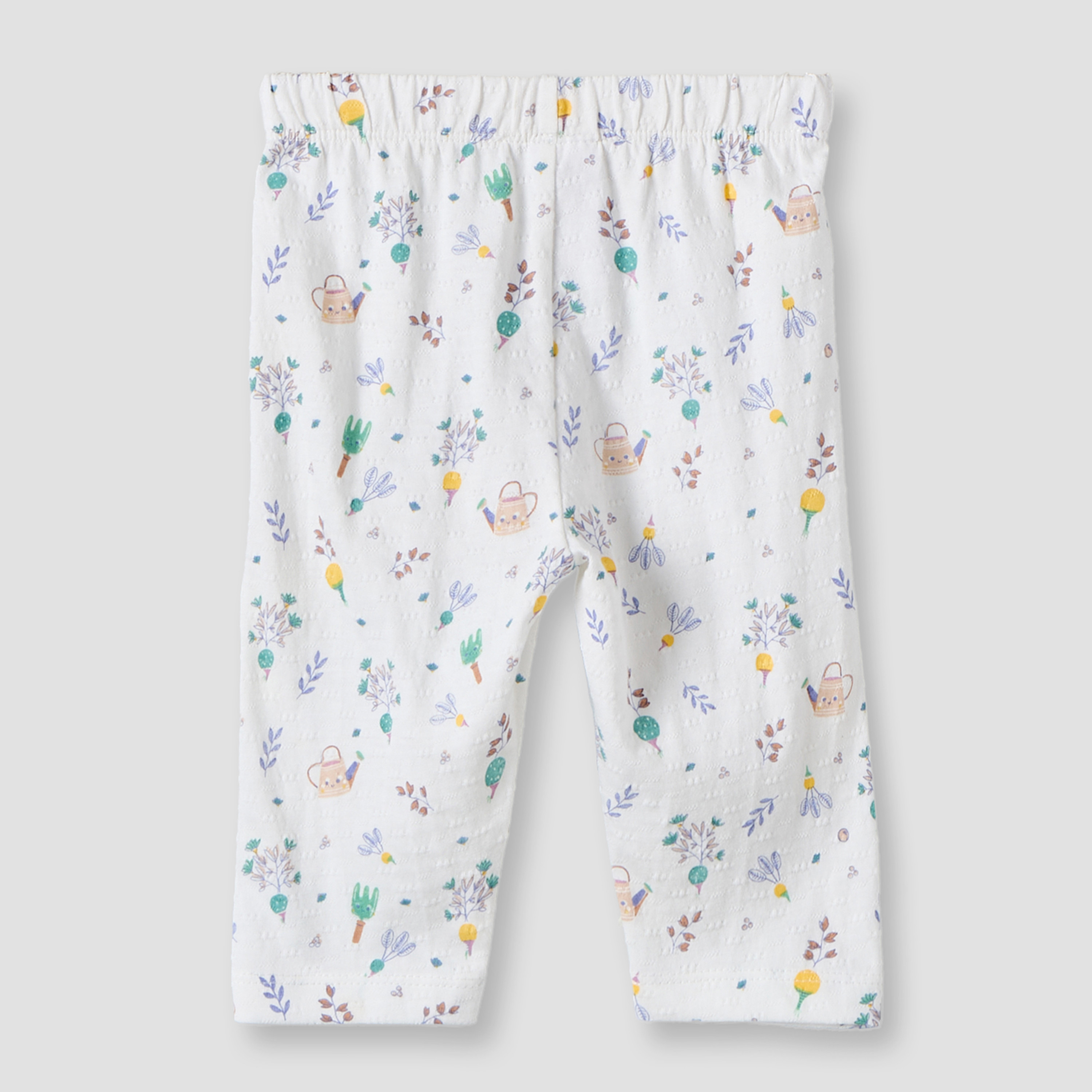 Juniors Cotton Collared Long Sleeves Pyjama Set with Botanical Print-baby-girls-clothing-nightwear-pyjamasets-image-6