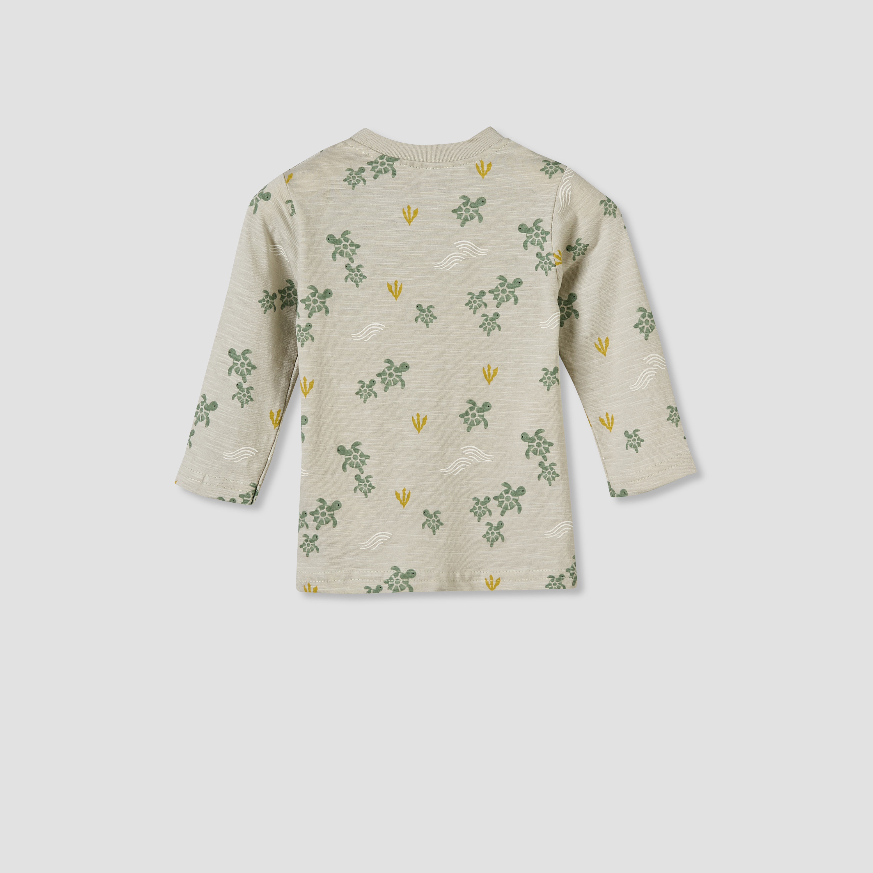 Juniors Cotton Round Neck Long Sleeves Pyjama Set with Turtle Print-baby-boys-clothing-nightwear-pyjamasets-image-5