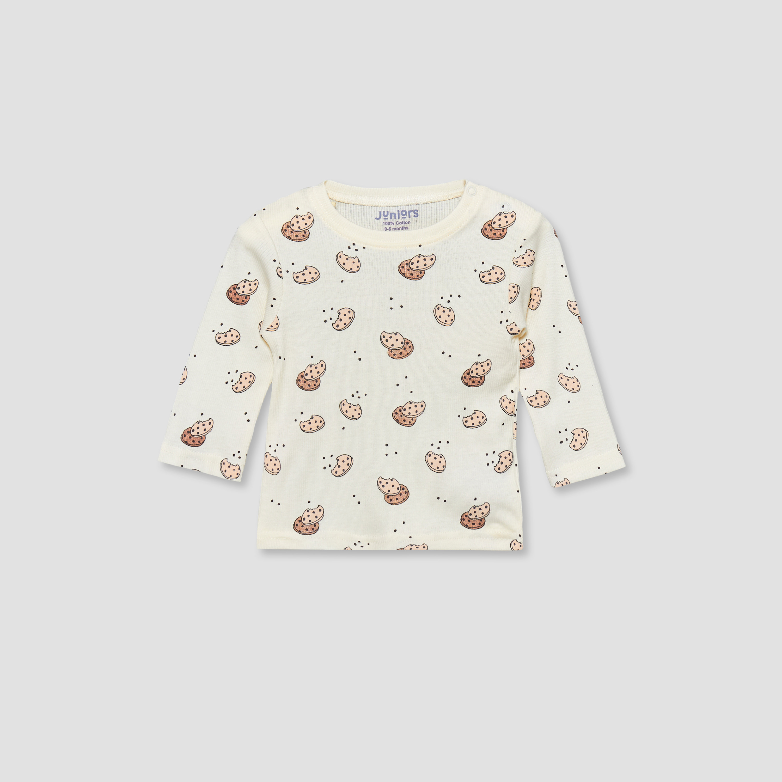 Juniors Cotton Crew Neck Long Sleeves Pyjama Set with Cookie Print-baby-boys-clothing-nightwear-pyjamasets-image-3