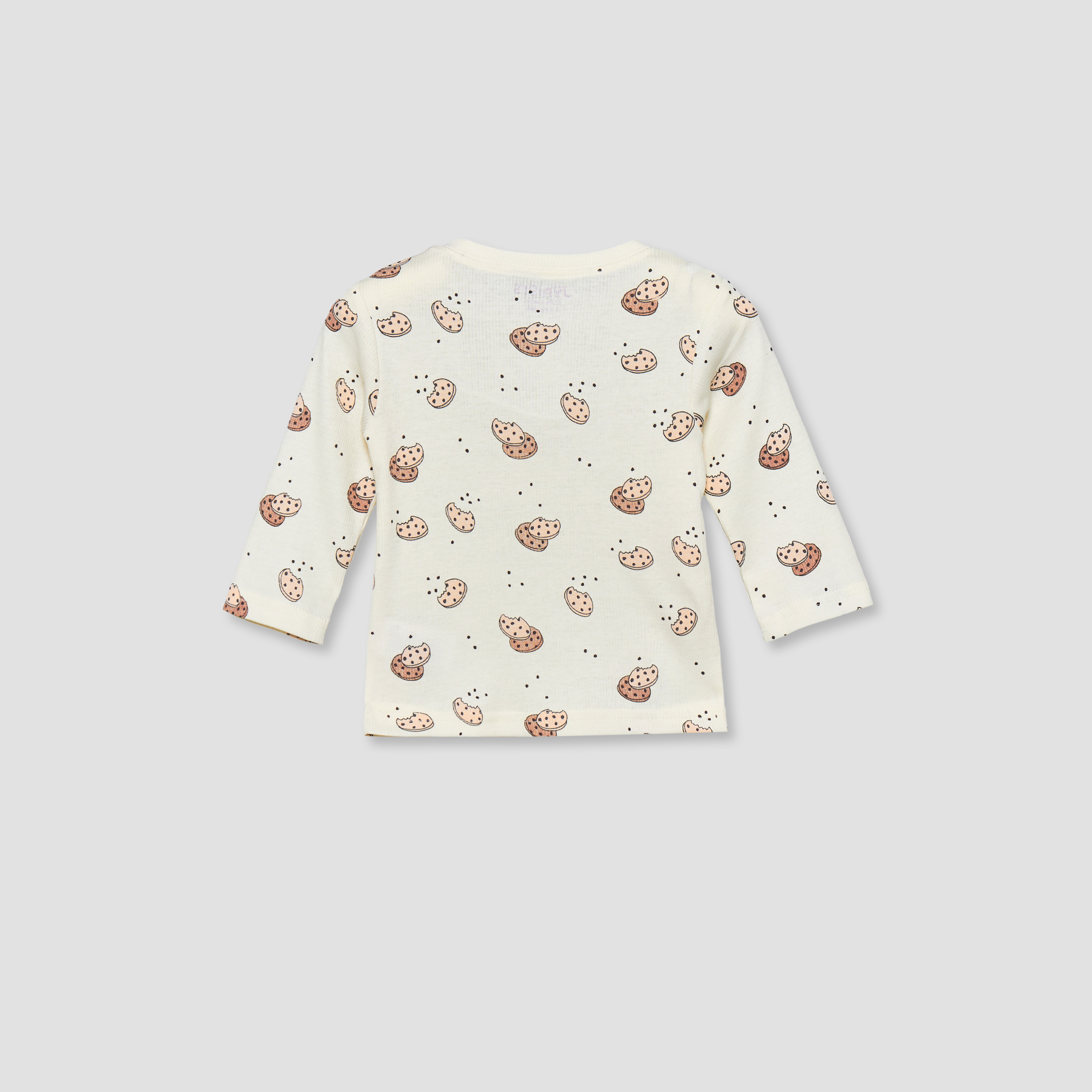Juniors Cotton Crew Neck Long Sleeves Pyjama Set with Cookie Print-baby-boys-clothing-nightwear-pyjamasets-image-5