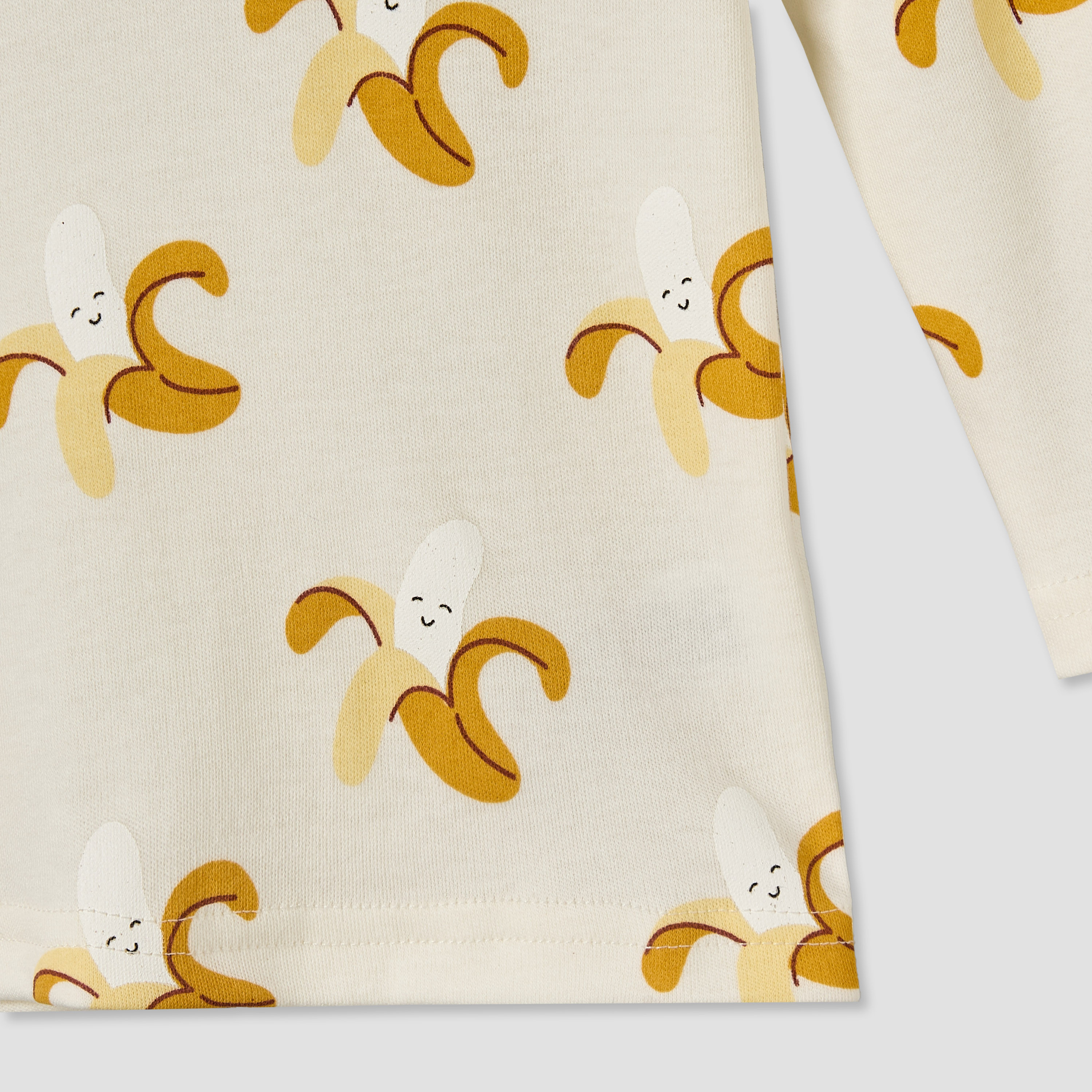 Juniors Cotton Round Neck Long Sleeves Pyjama Set with Banana Print-baby-boys-clothing-nightwear-pyjamasets-image-8
