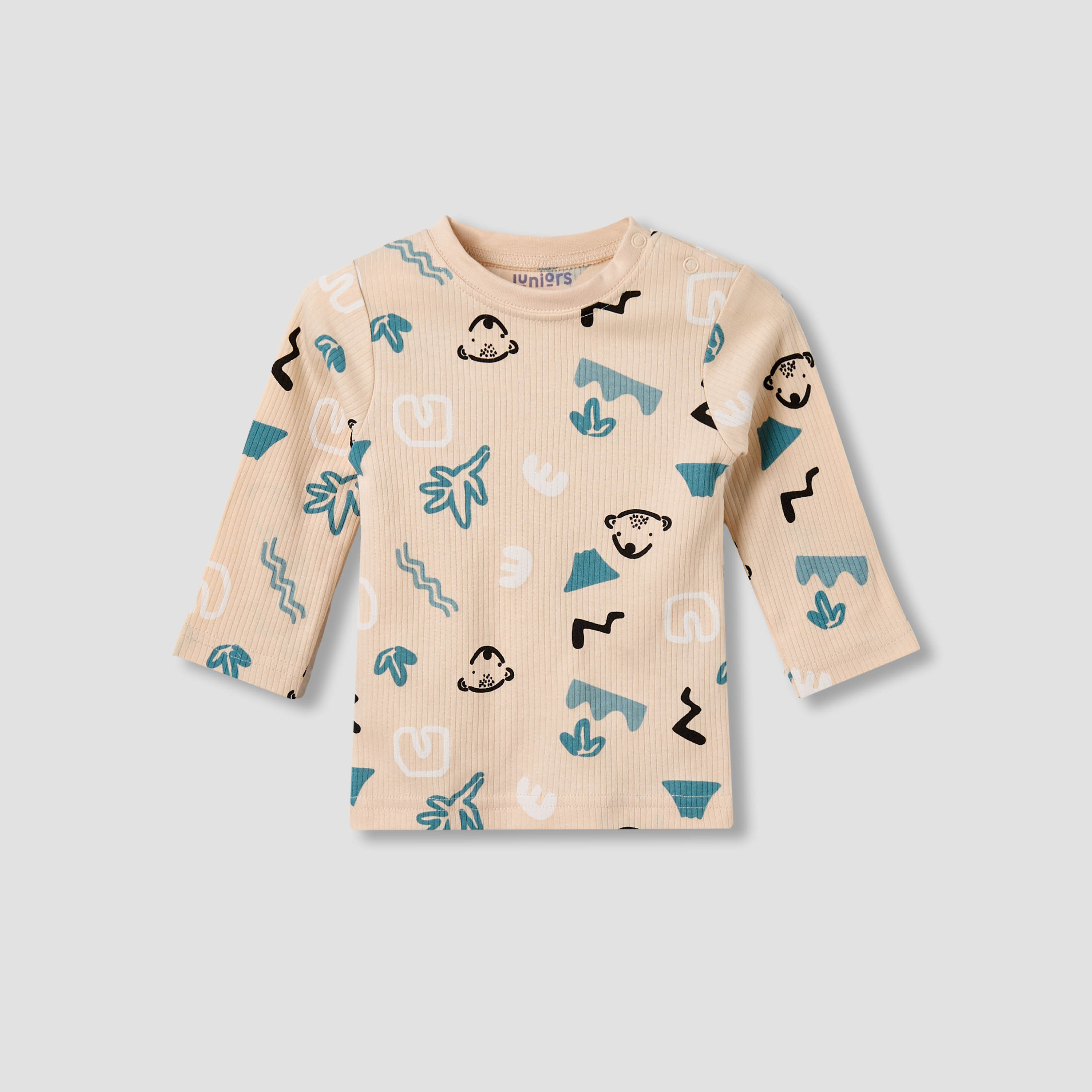 Juniors Cotton Round Neck Long Sleeves Pyjama Set with Fun Print-promo_babyshop_Buy3for79_QAT130126-image-3