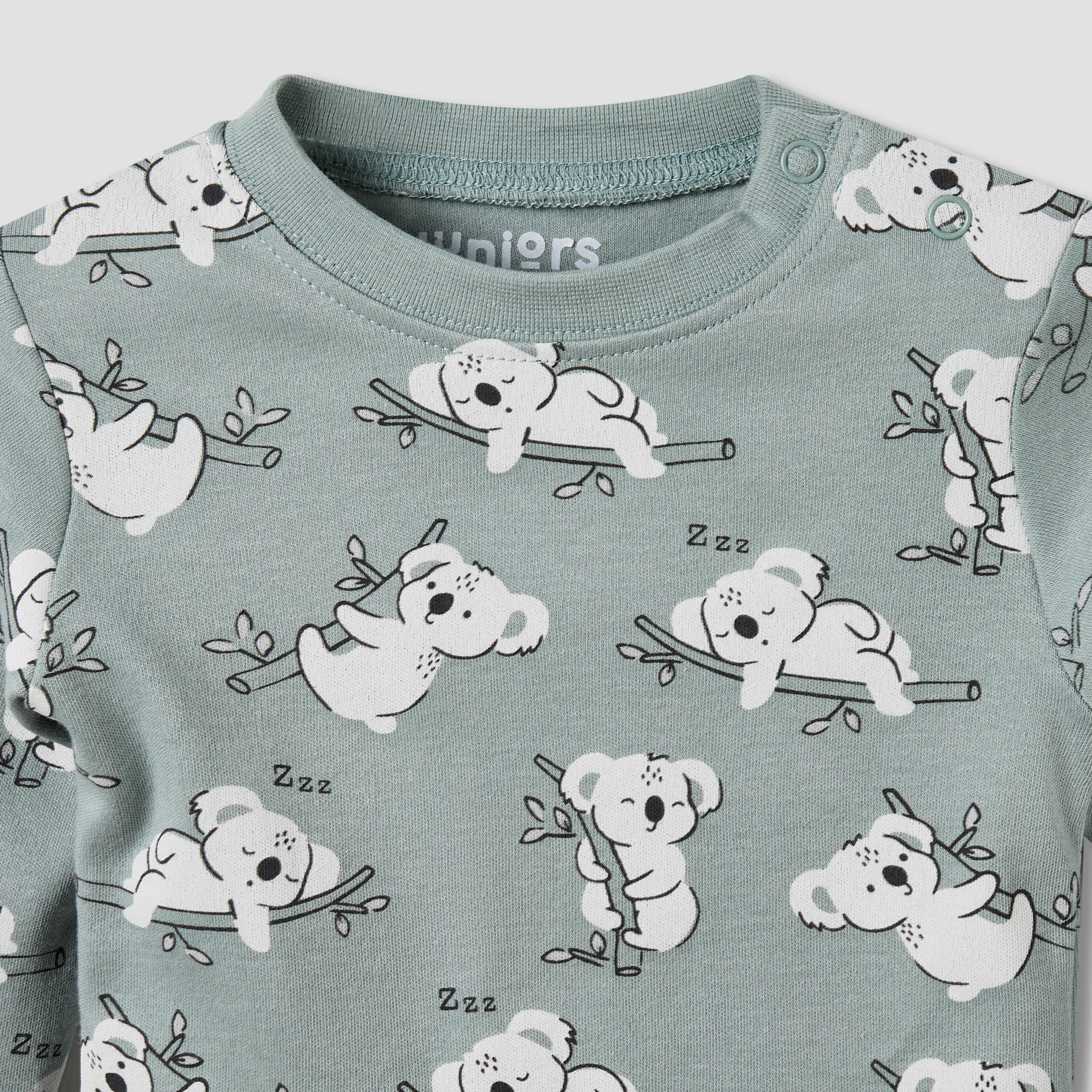 Juniors Cotton Crew Neck Long Sleeves Pyjama Set with Animal Print-baby-girls-clothing-nightwear-pyjamasets-image-5