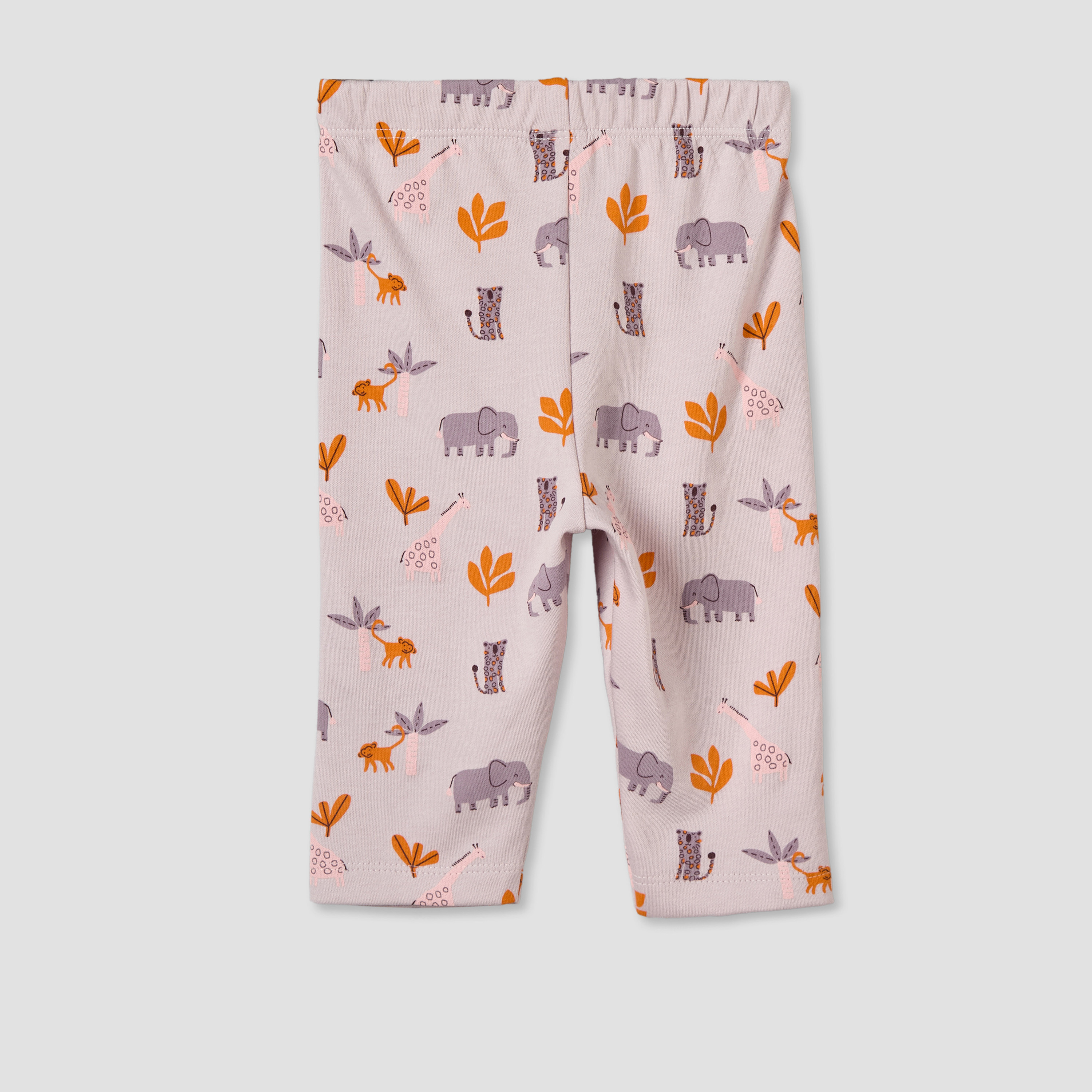 Juniors Cotton Round Neck Long Sleeves Pyjama Set with Safari Print-baby-girls-clothing-nightwear-pyjamasets-image-6
