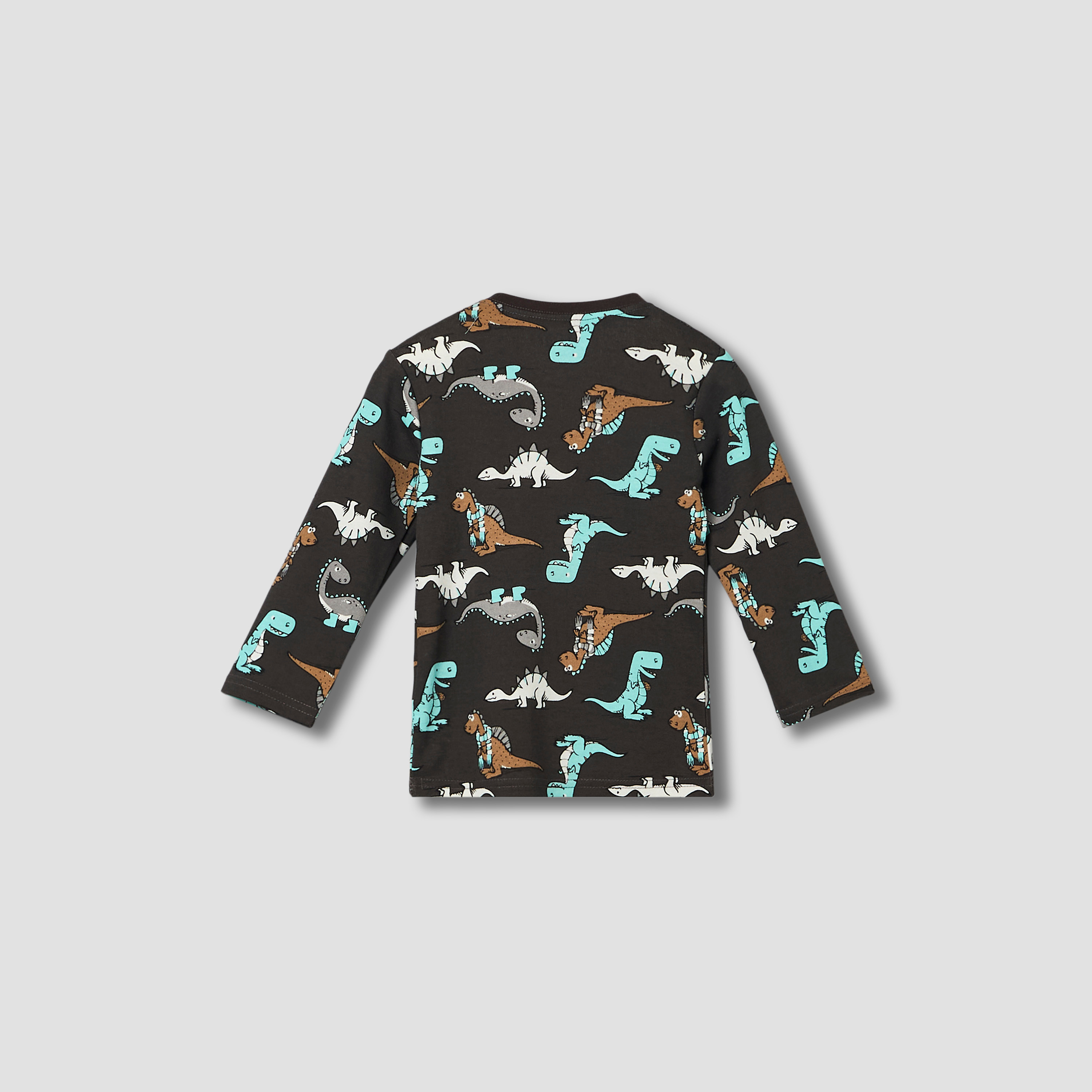 Juniors All-Over Dinosaur Print Long Sleeve T-shirt and Elasticated Pyjama Set-promo_babyshop_Buy3for79_QAT130126-image-5
