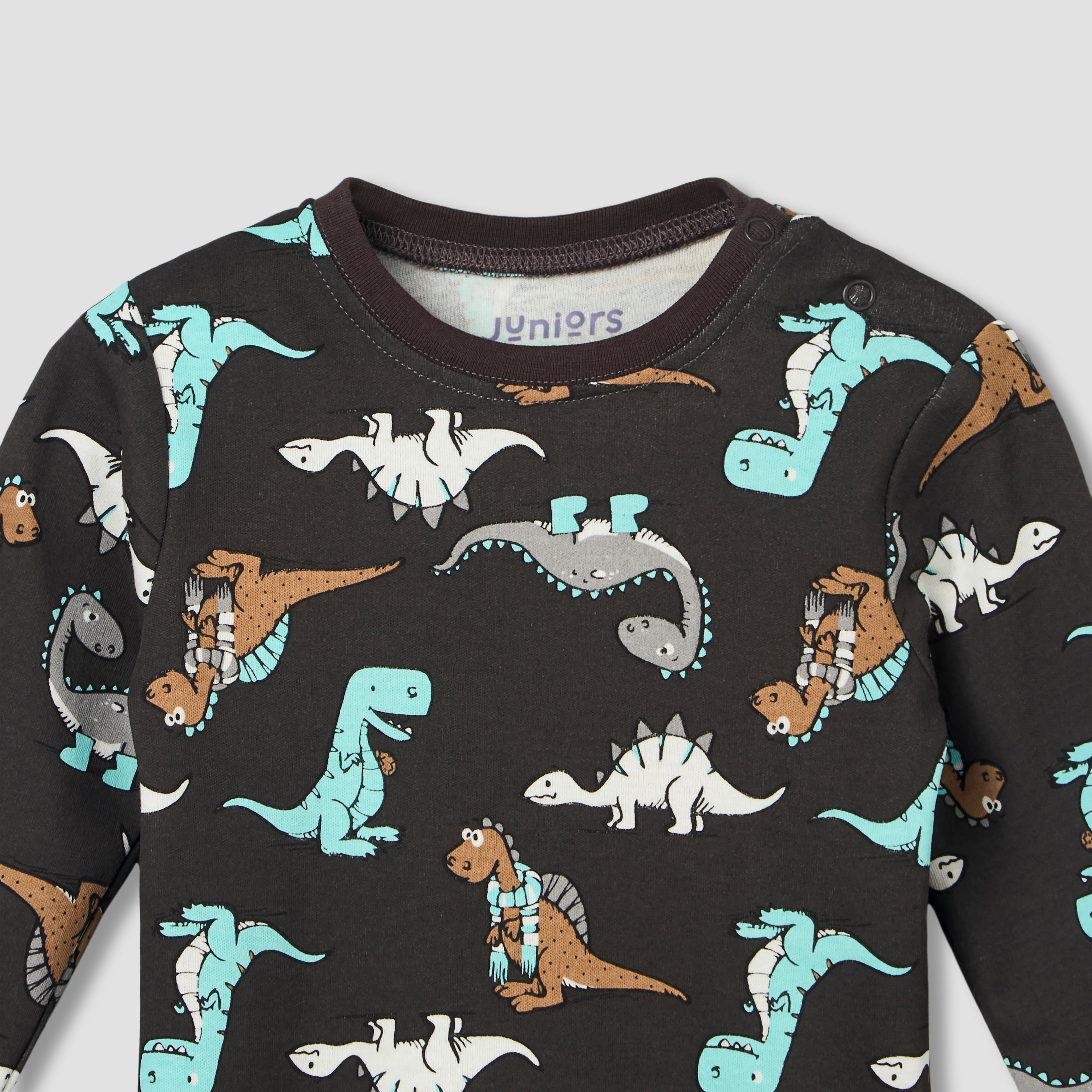 Juniors All-Over Dinosaur Print Long Sleeve T-shirt and Elasticated Pyjama Set-promo_babyshop_Buy3for79_QAT130126-image-7