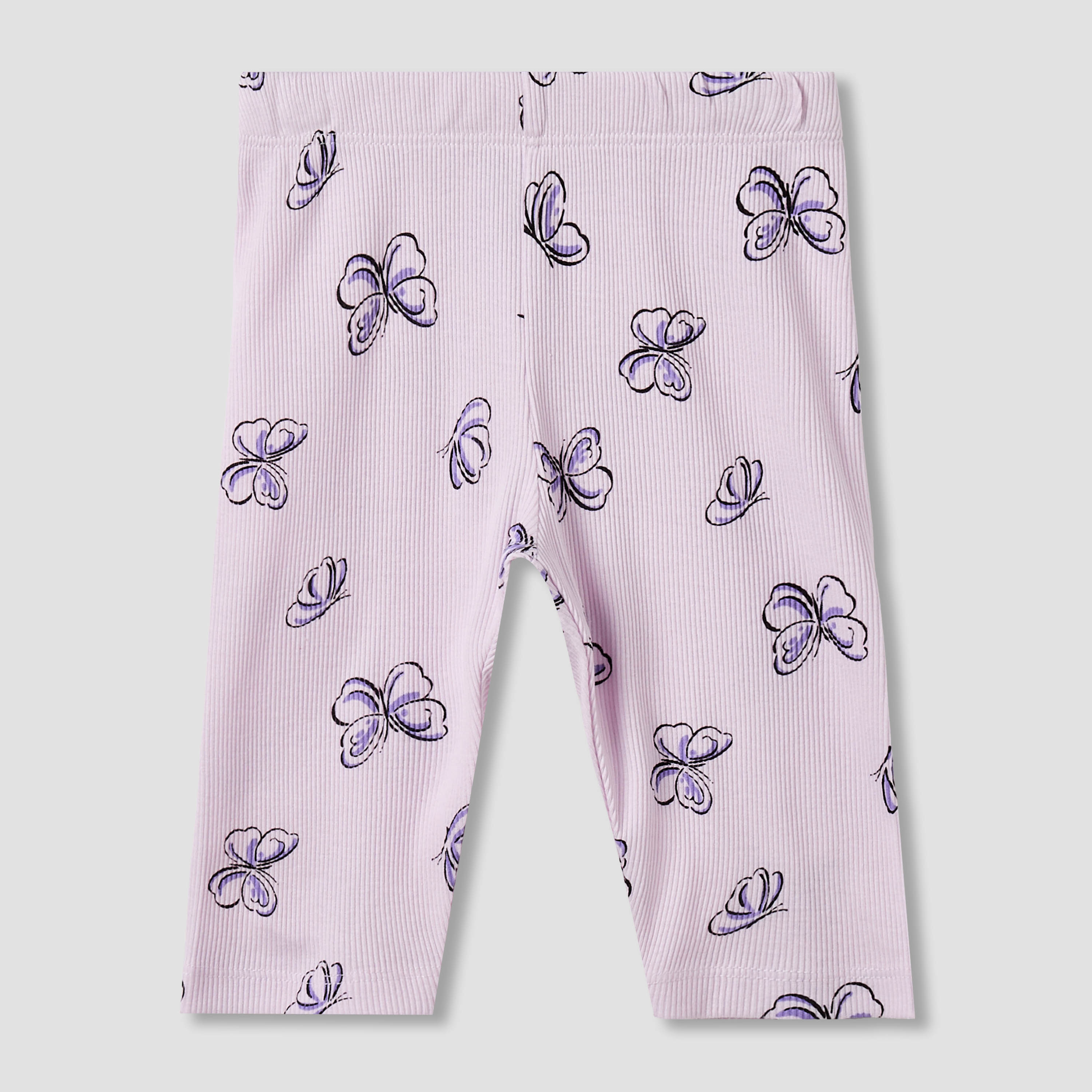 Juniors Cotton Round Neck Long Sleeves Pyjama Set with Butterfly Print-baby-girls-clothing-nightwear-pyjamasets-image-4