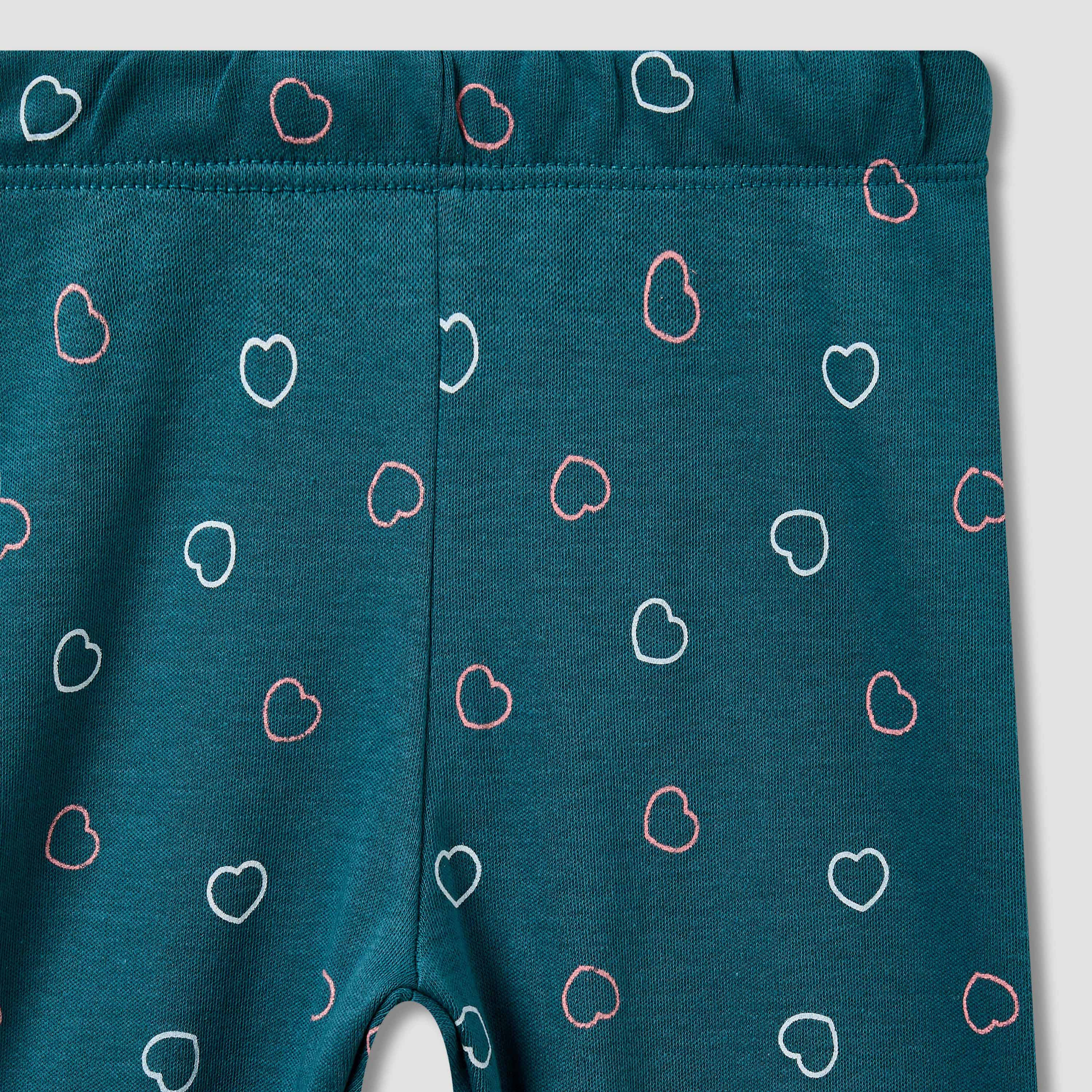Juniors All-Over Heart Print T-shirt and Pyjama Set-baby-girls-clothing-nightwear-pyjamasets-image-6