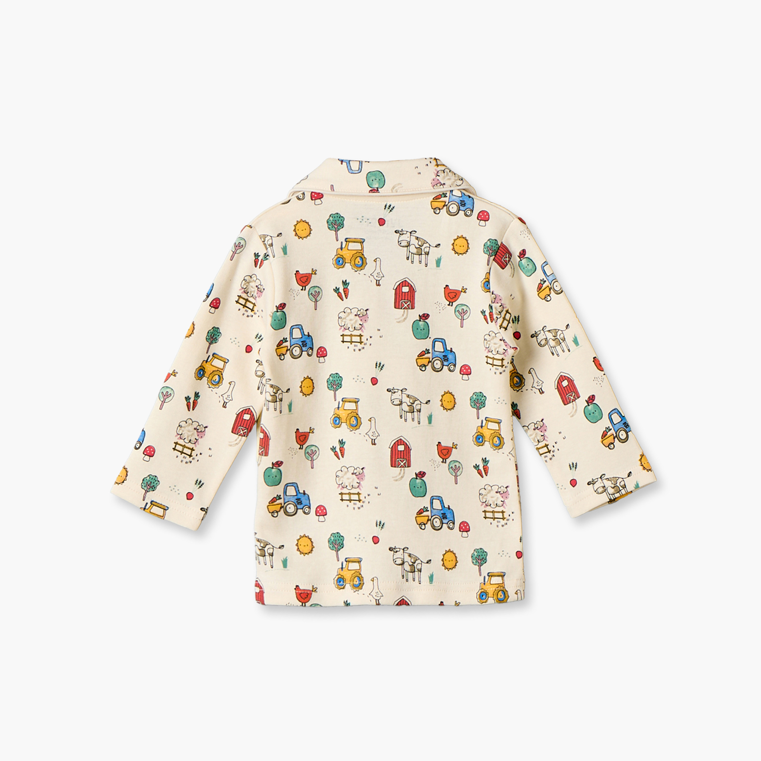 طقم بيجاما قطن بياقة وأكمام طويلة وطبعات من جونيورز-baby-boys-clothing-nightwear-pyjamasets-image-5