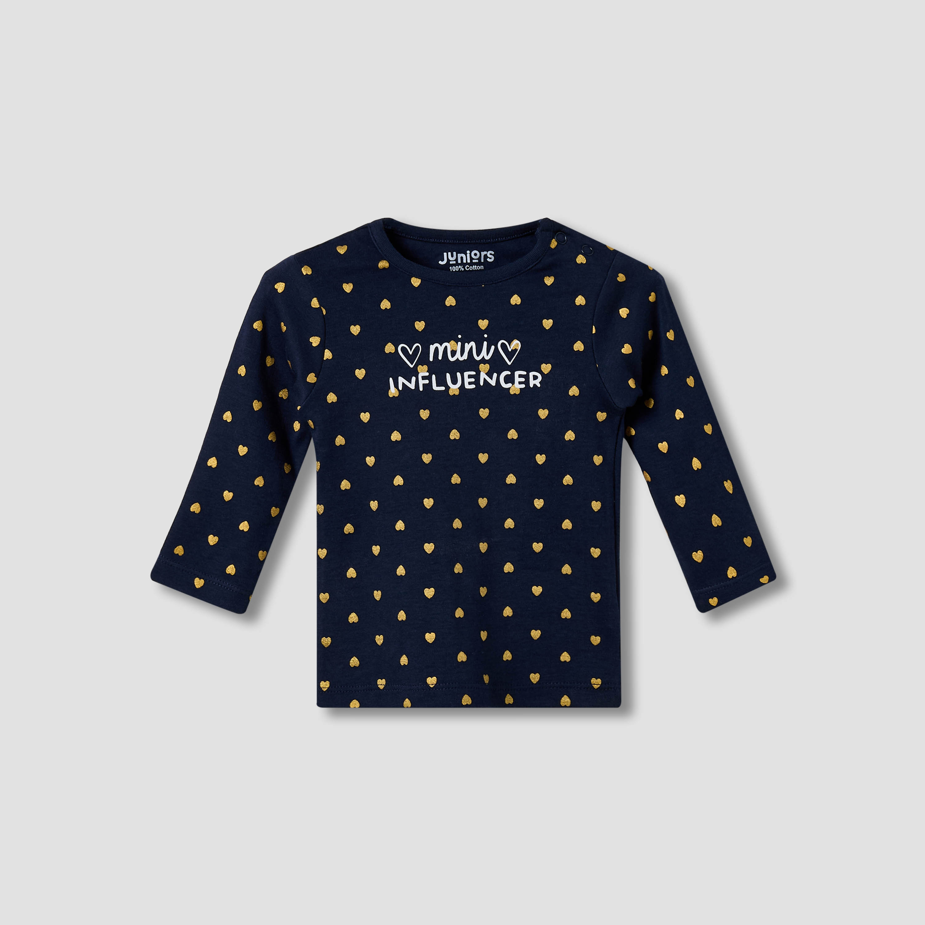 Juniors All-Over Heart Print T-shirt and Pyjama Set-baby-girls-clothing-nightwear-pyjamasets-image-3