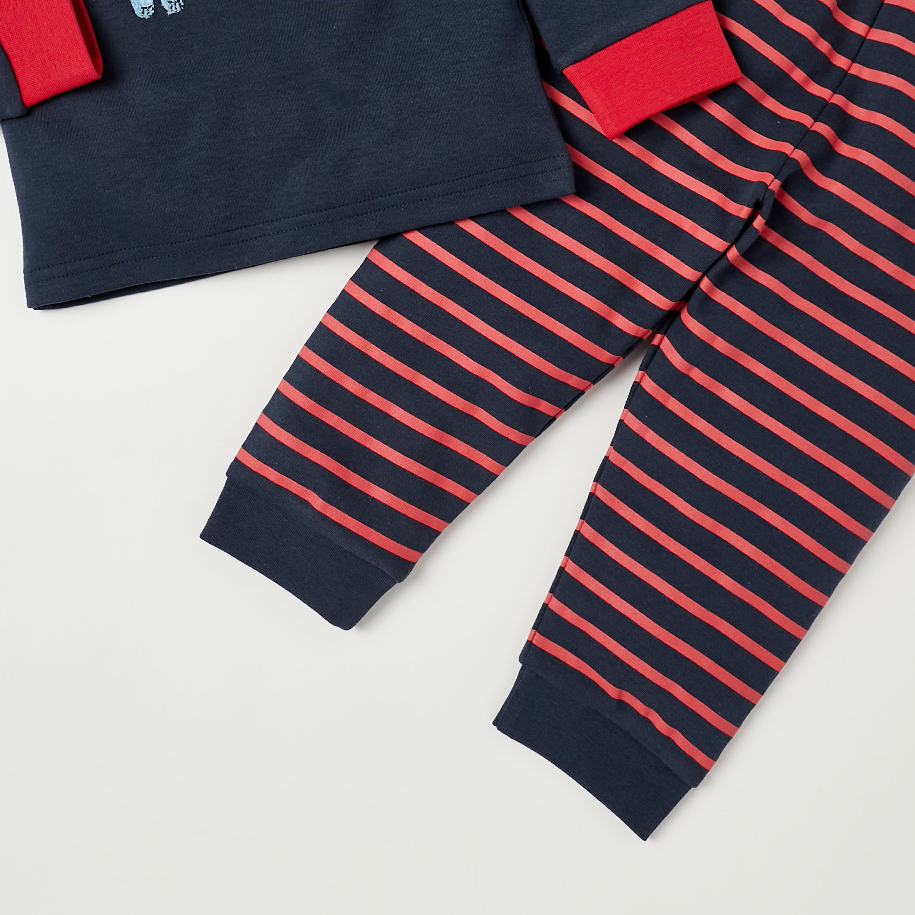 Juniors Dinosaur Applique Detail T-shirt and Pyjama Set-baby-boys-clothing-nightwear-pyjamasets-image-5