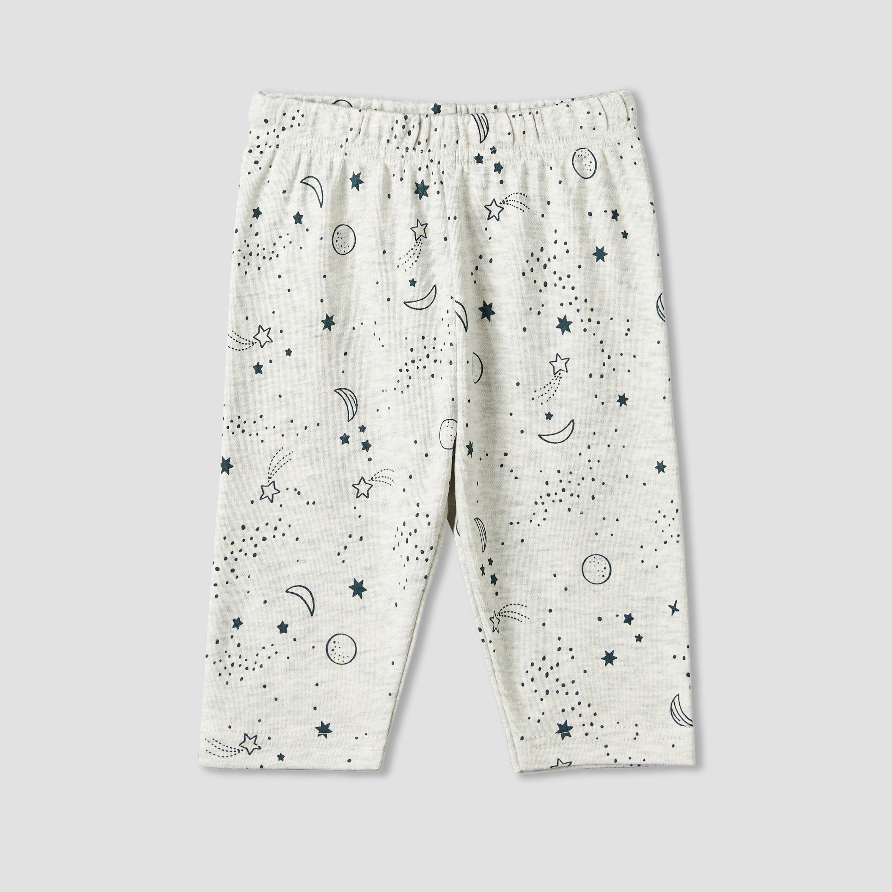 طقم بيجاما قطن بياقة ضيقة وأكمام طويلة وطبعات فضاء من جونيورز - 4 قطع-baby-boys-clothing-nightwear-pyjamasets-image-12