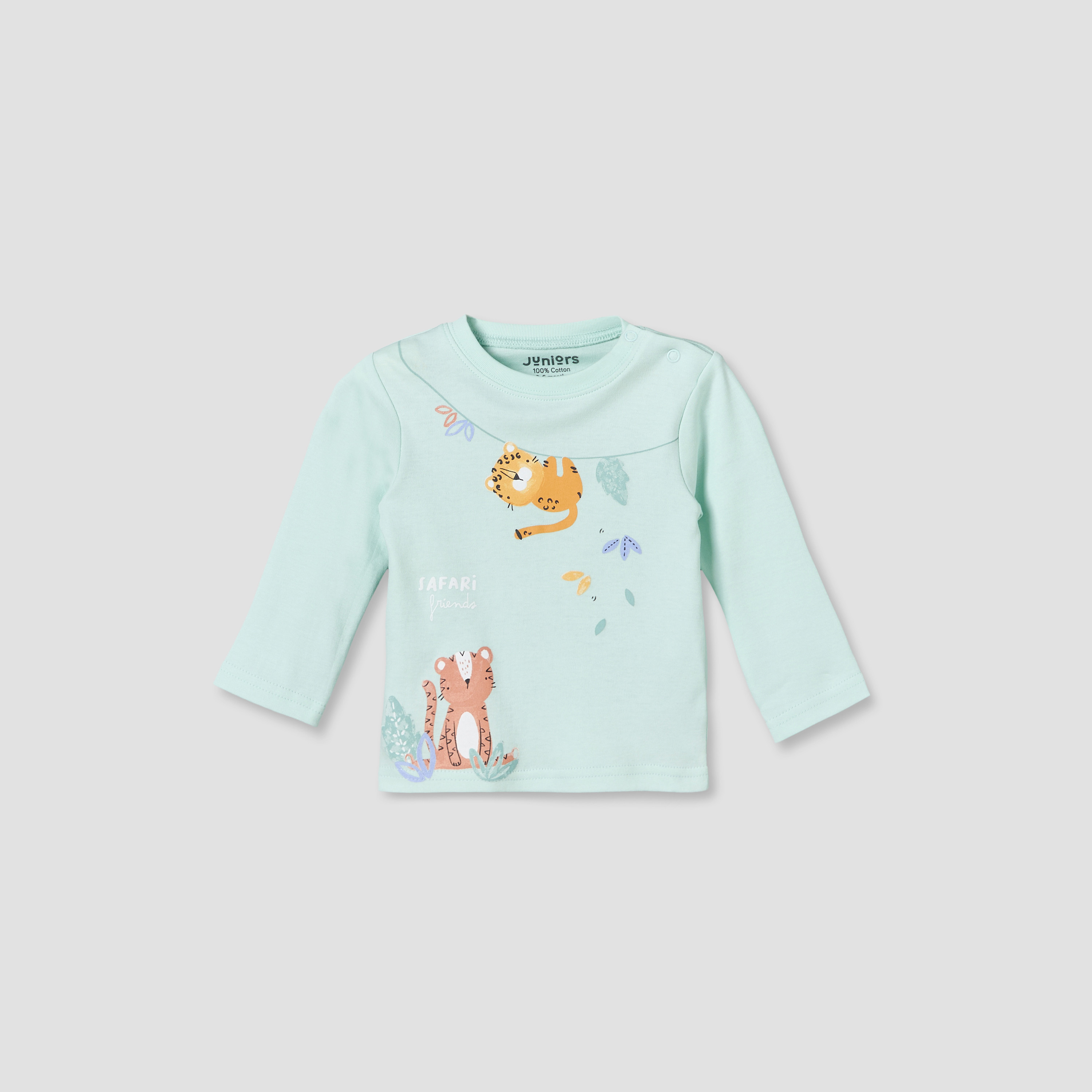Set of 4 Juniors Cotton Crew Neck Long Sleeves Pyjama Set with Assorted Print-baby-boys-clothing-nightwear-pyjamasets-image-3