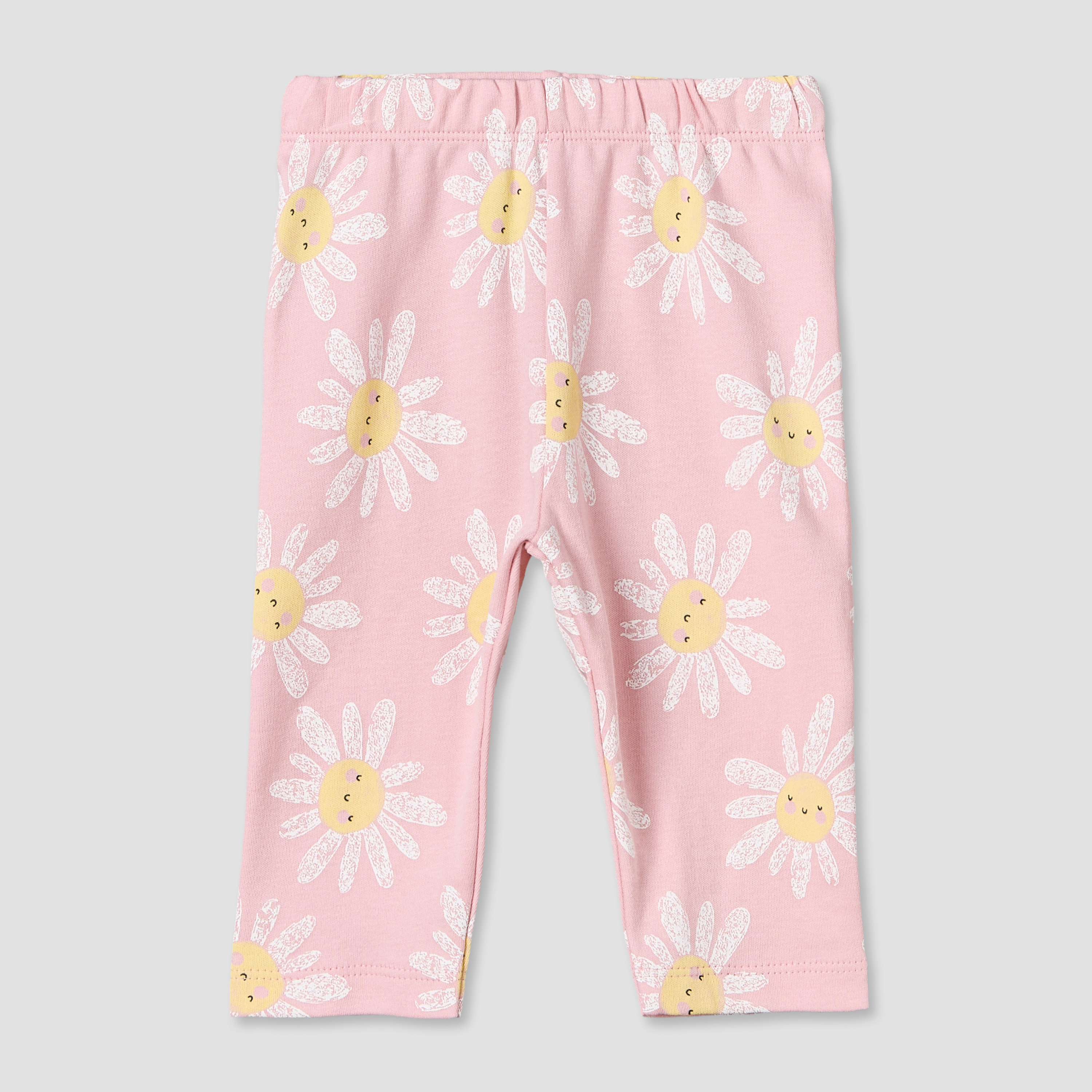 طقم بيجاما قطن بطبعة زهور وياقة مستديرة وأكمام طويلة من جونيورز - طقم من 4 قطع-baby-girls-clothing-nightwear-pyjamasets-image-3