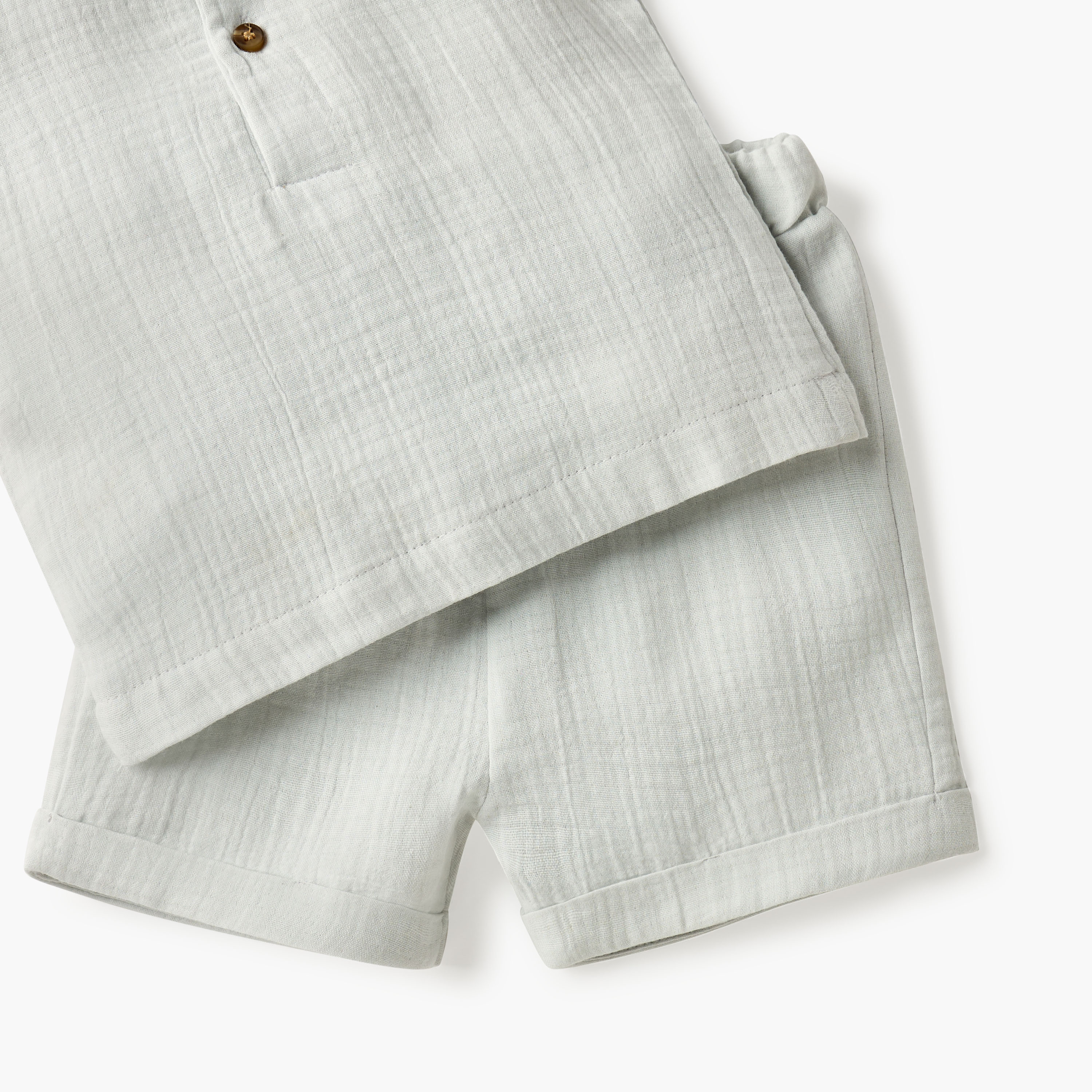 Juniors Textured T-shirt and Shorts Set-baby-boys-clothing-setsandcoords-image-5