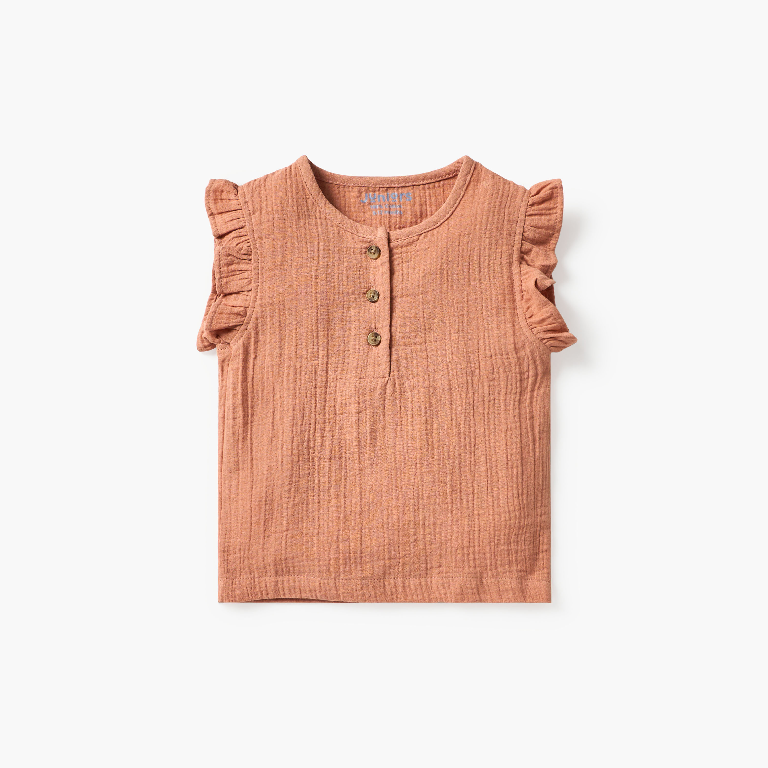 طقم شورت وبلوزة موسلين بارز الملمس من جونيورز-baby-girls-clothing-setsandcoords-image-2