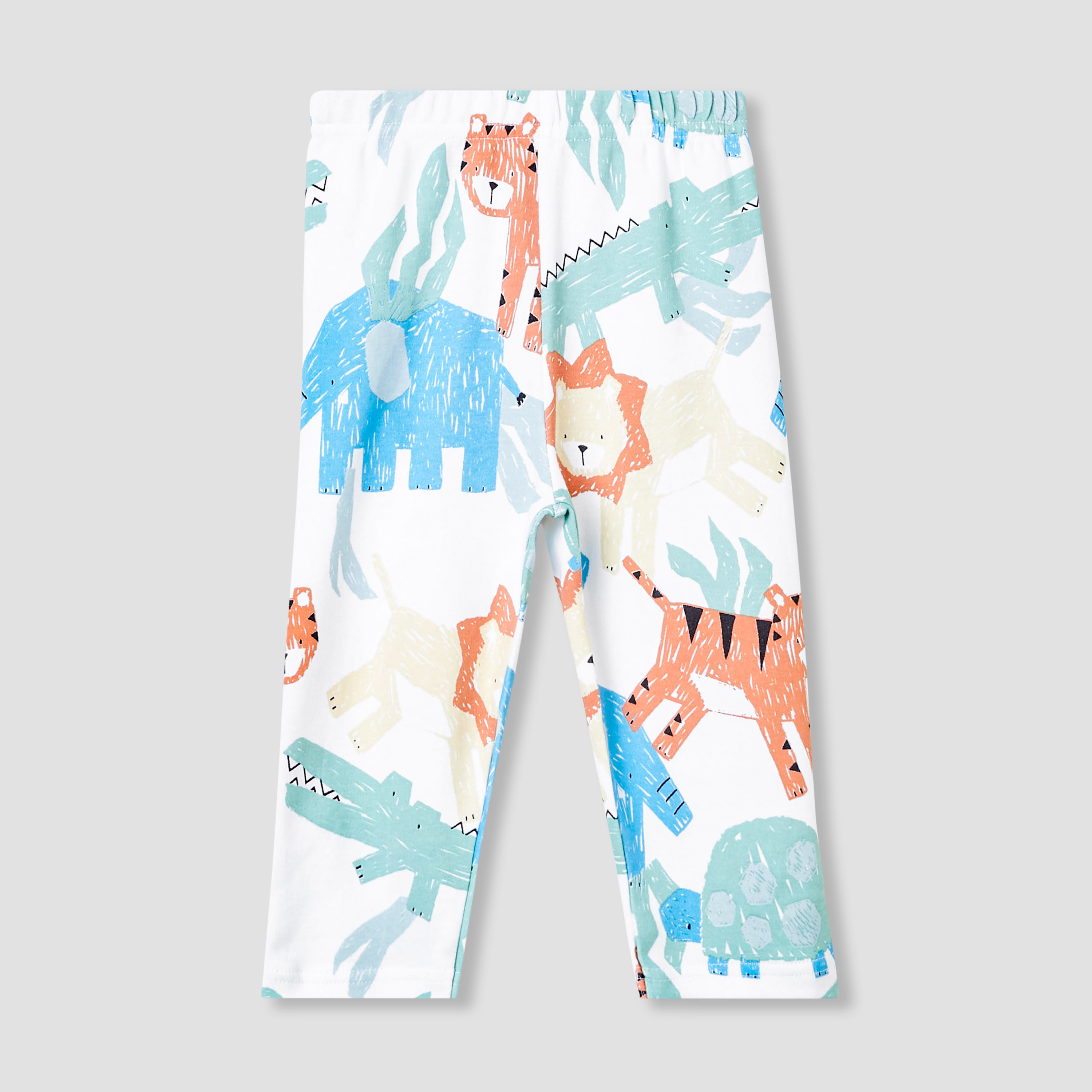 Juniors Animal Print T-shirt and Pyjama Set-baby-boys-clothing-nightwear-pyjamasets-image-3