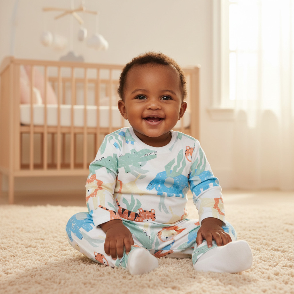 Juniors Animal Print T-shirt and Pyjama Set-baby-boys-clothing-nightwear-pyjamasets-image-8