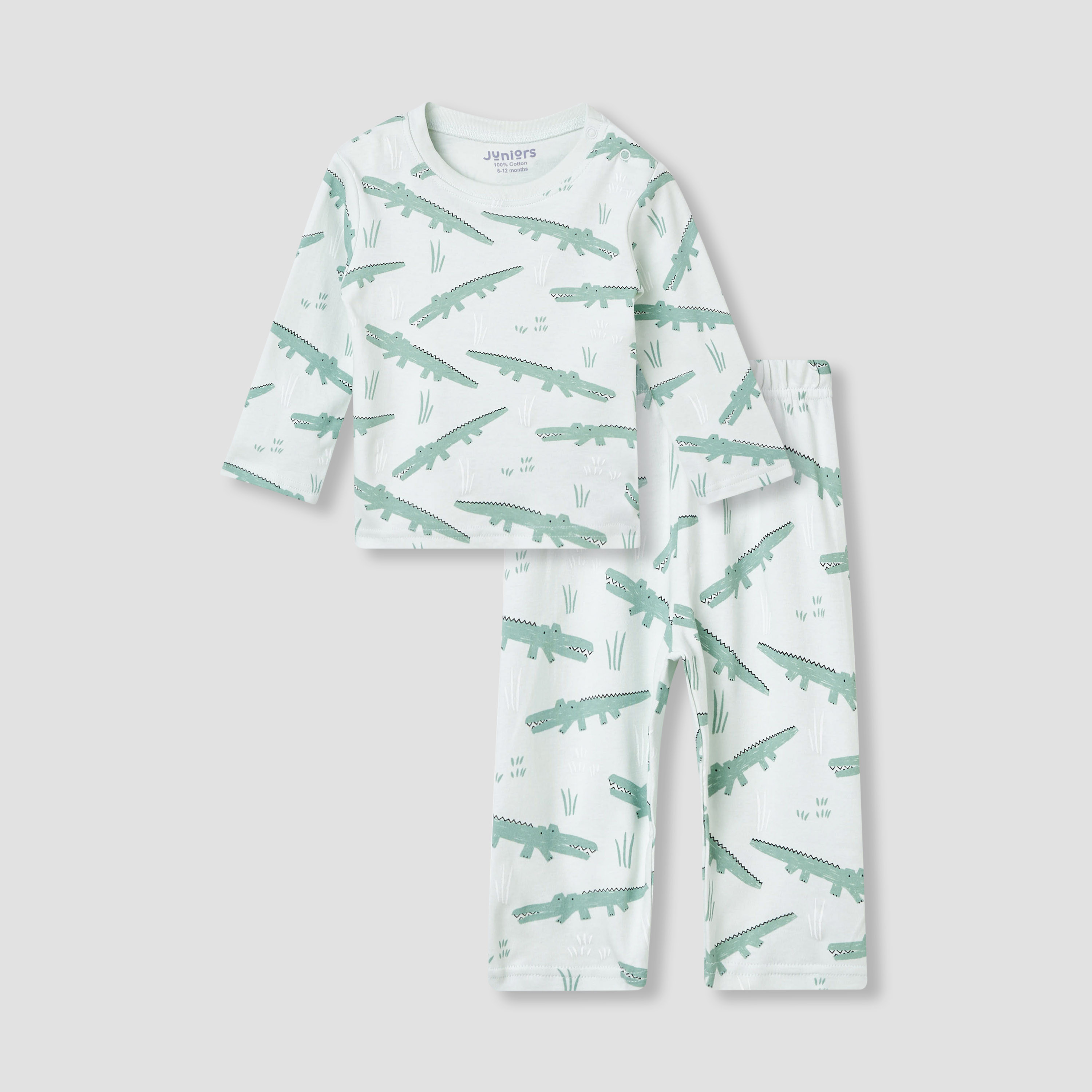 طقم بنطلون بيجاما وتيشيرت بطبعات زرافة من جونيورز-baby-girls-clothing-nightwear-pyjamasets-image-2