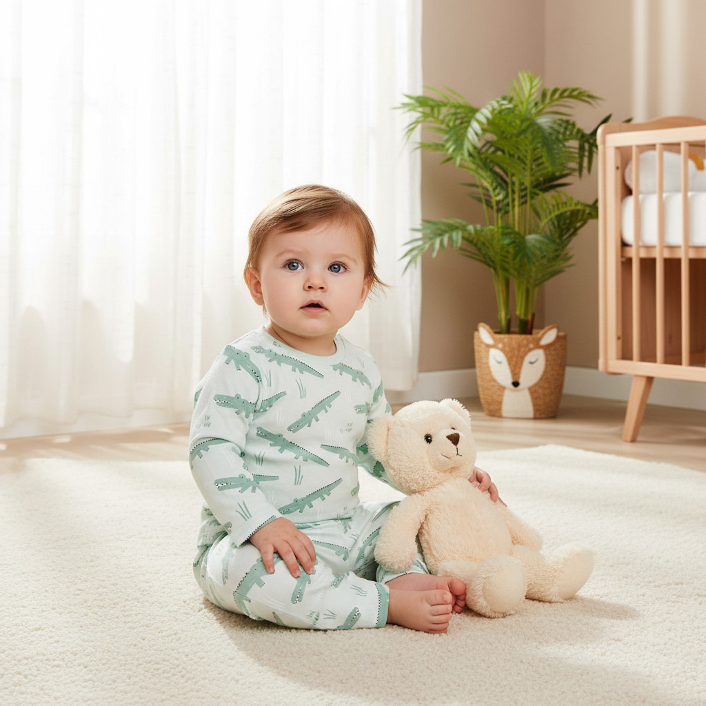 طقم بنطلون بيجاما وتيشيرت بطبعات زرافة من جونيورز-baby-girls-clothing-nightwear-pyjamasets-image-9