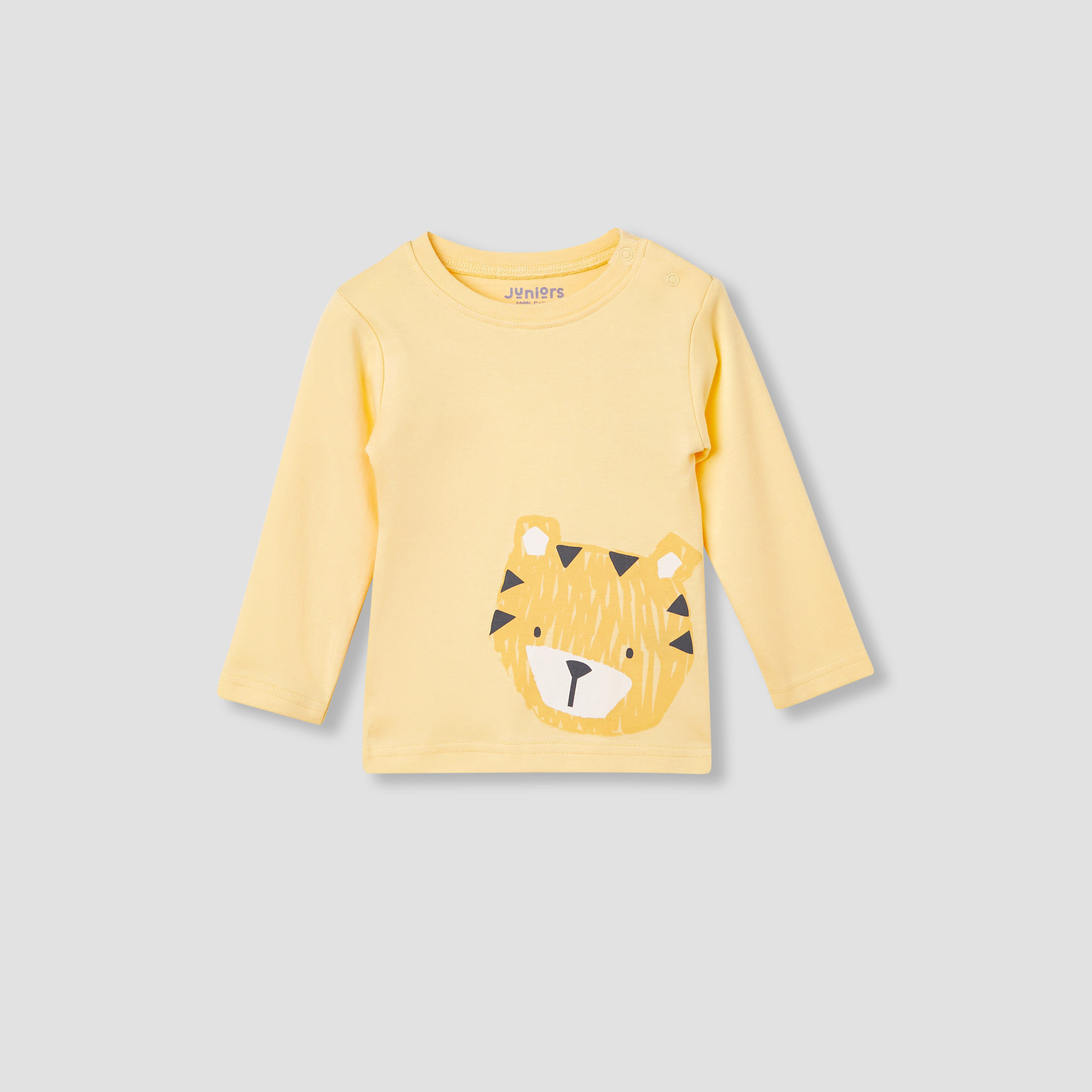 Juniors Tiger Print T-shirt and Pyjama Set-baby-boys-clothing-nightwear-pyjamasets-image-2