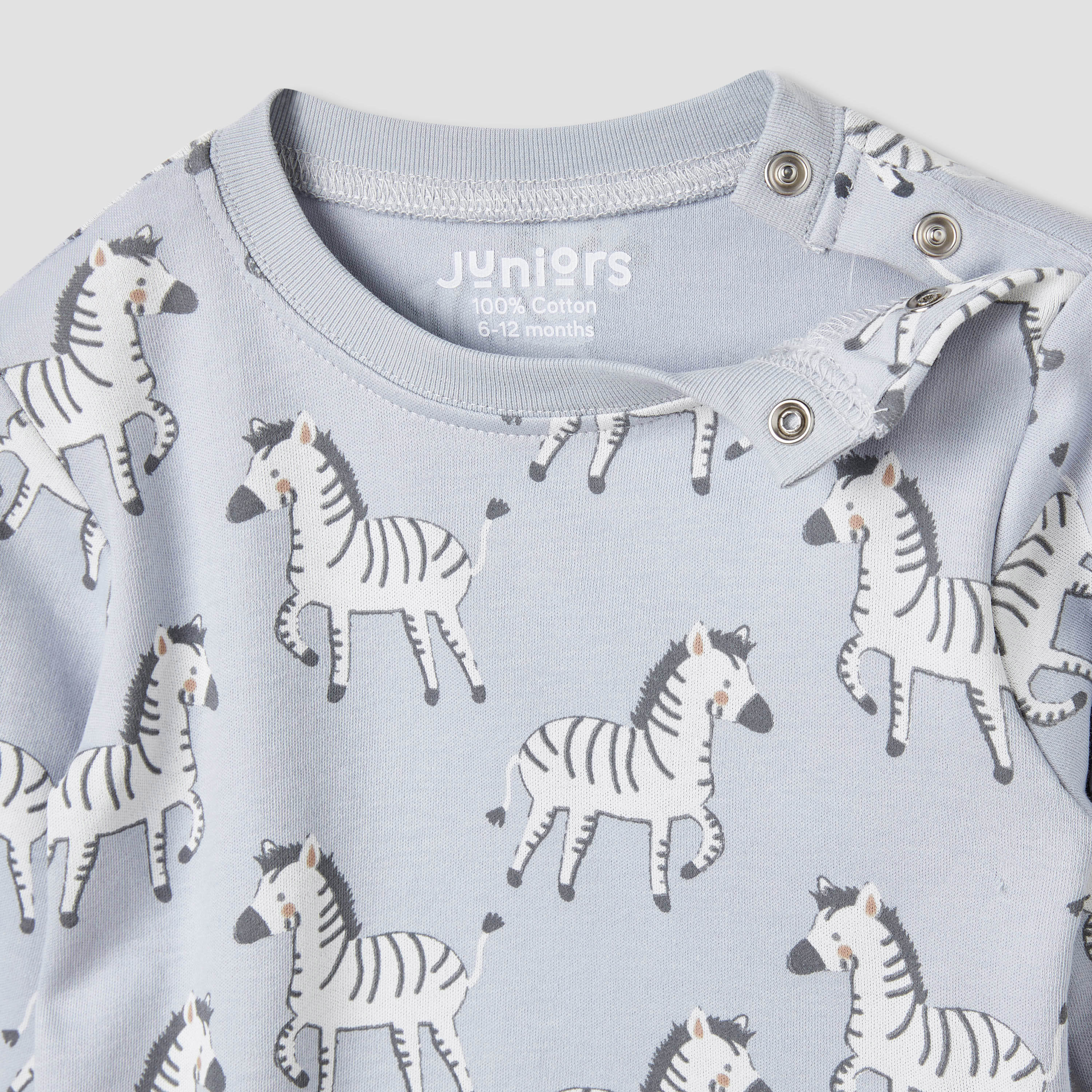 Juniors Bunny Print T-shirt and Pyjama Set-baby-girls-clothing-nightwear-pyjamasets-image-5