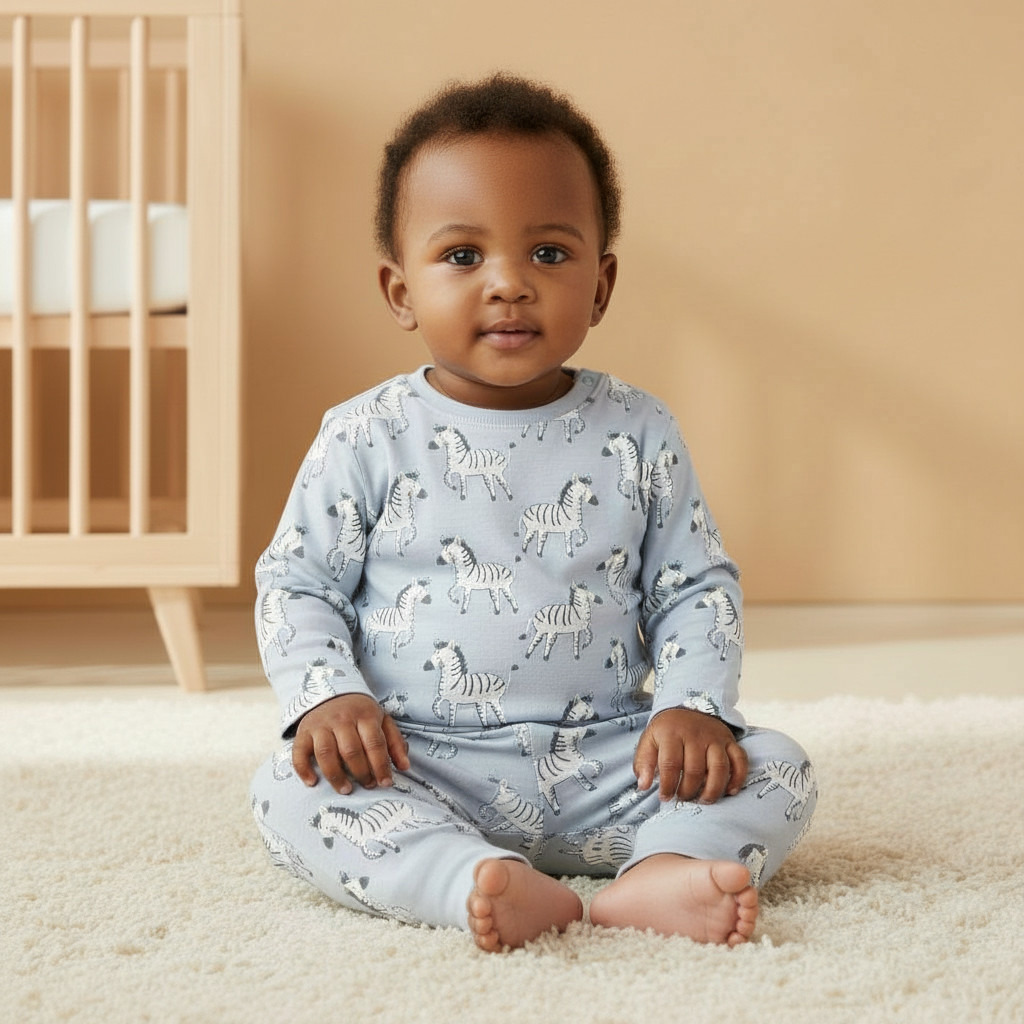 Juniors Bunny Print T-shirt and Pyjama Set-baby-girls-clothing-nightwear-pyjamasets-image-9