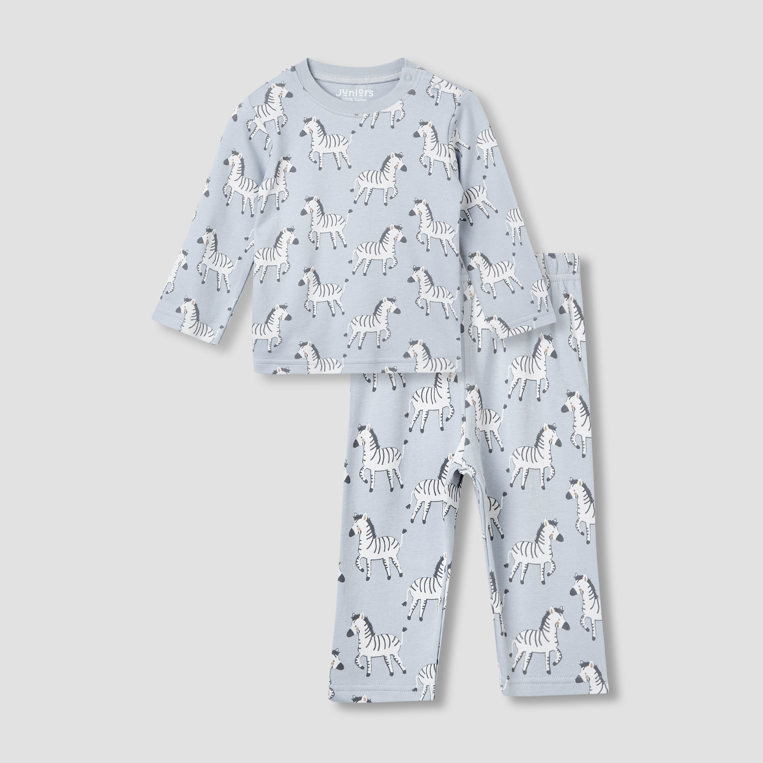 طقم تيشيرت وبنطلون بيجاما بطبعات أرنب من جونيورز-baby-girls-clothing-nightwear-pyjamasets-image-11