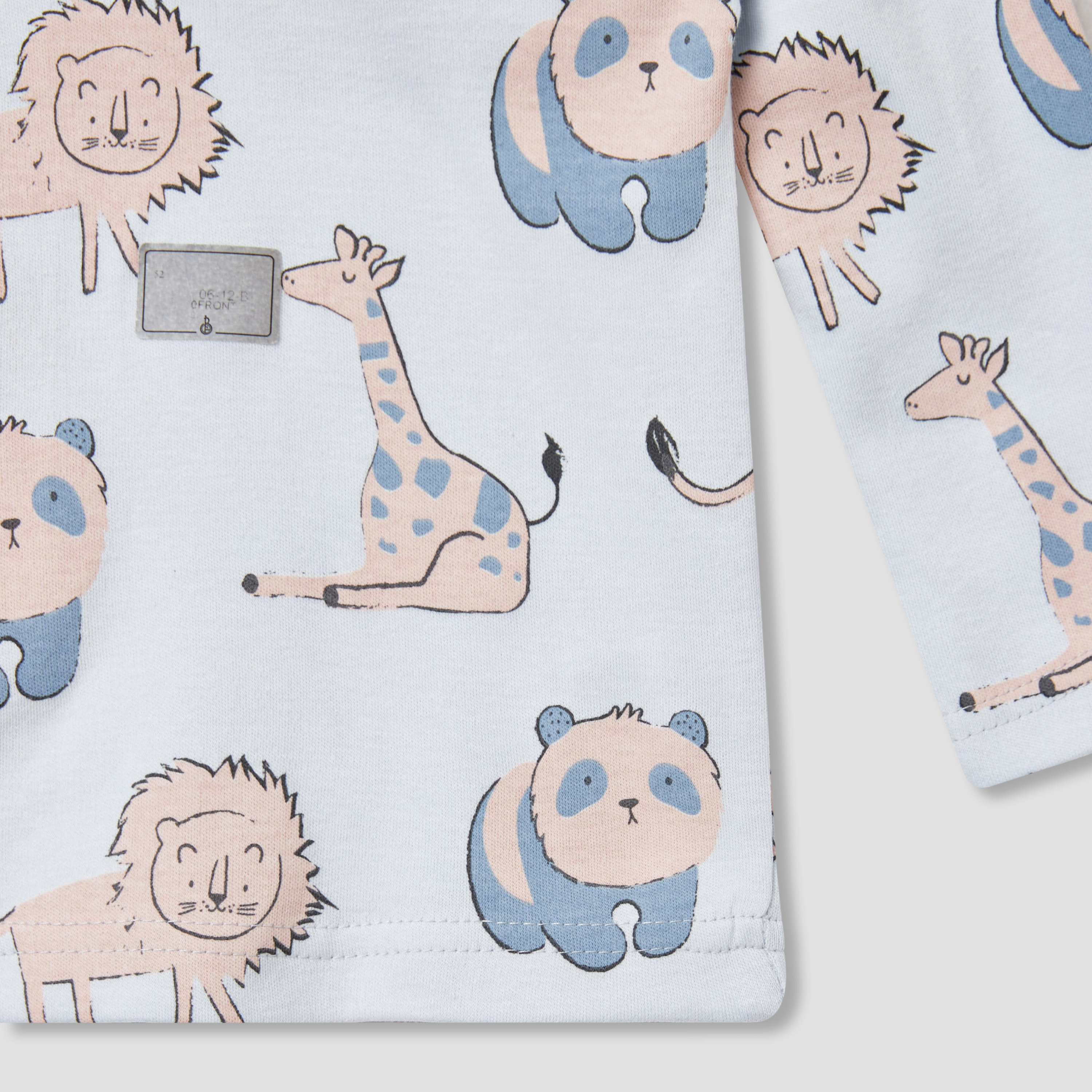 Juniors Animal Print T-shirt and Pyjama Set-baby-girls-clothing-nightwear-pyjamasets-image-6