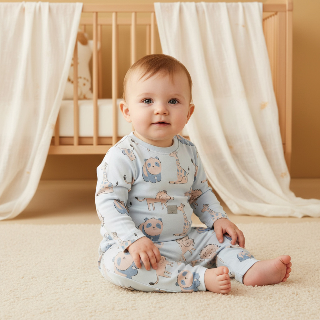 Juniors Animal Print T-shirt and Pyjama Set-baby-girls-clothing-nightwear-pyjamasets-image-9