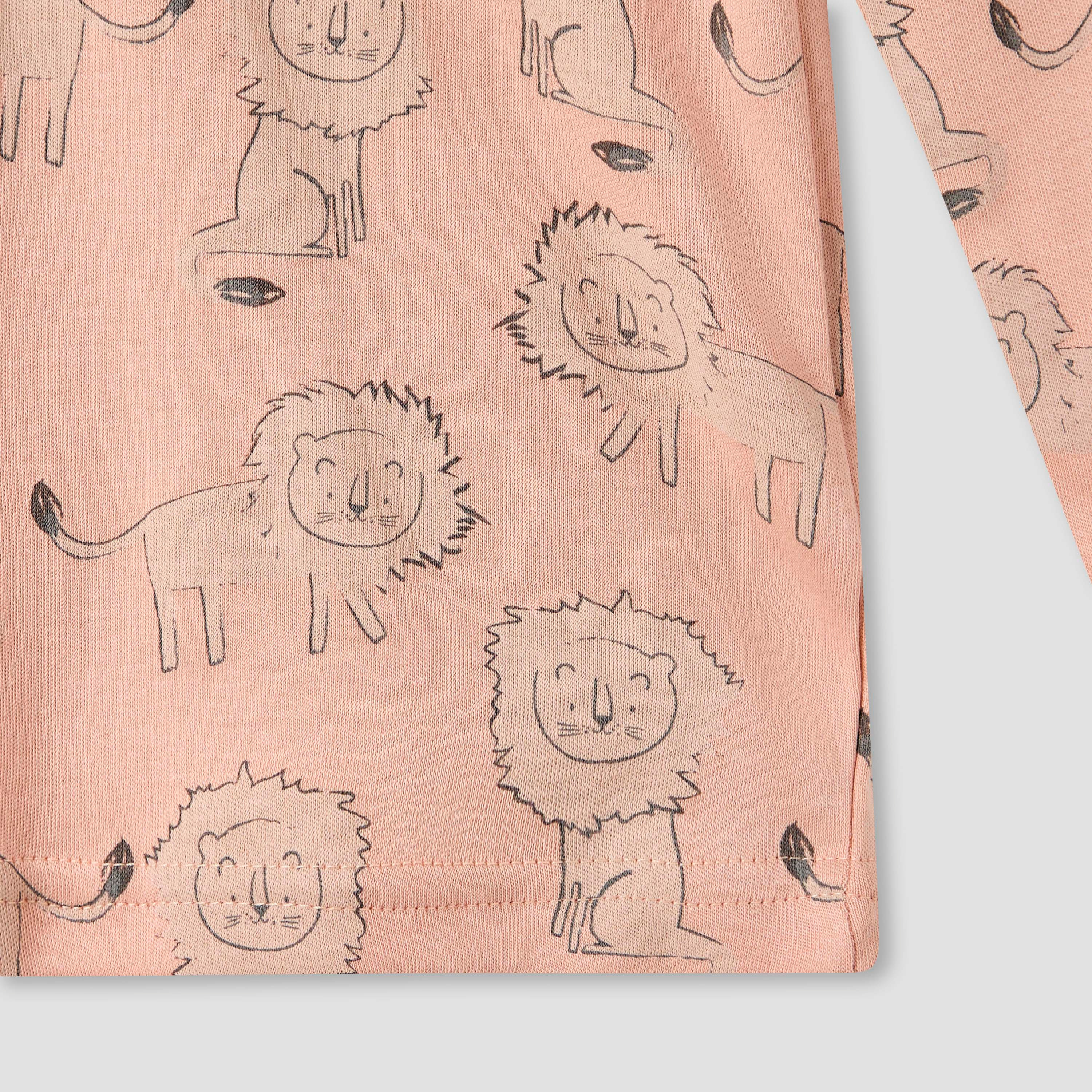 Juniors Pyjama Set with Print - Cotton - Long Sleeves - Crew Neck-baby-girls-clothing-nightwear-pyjamasets-image-6