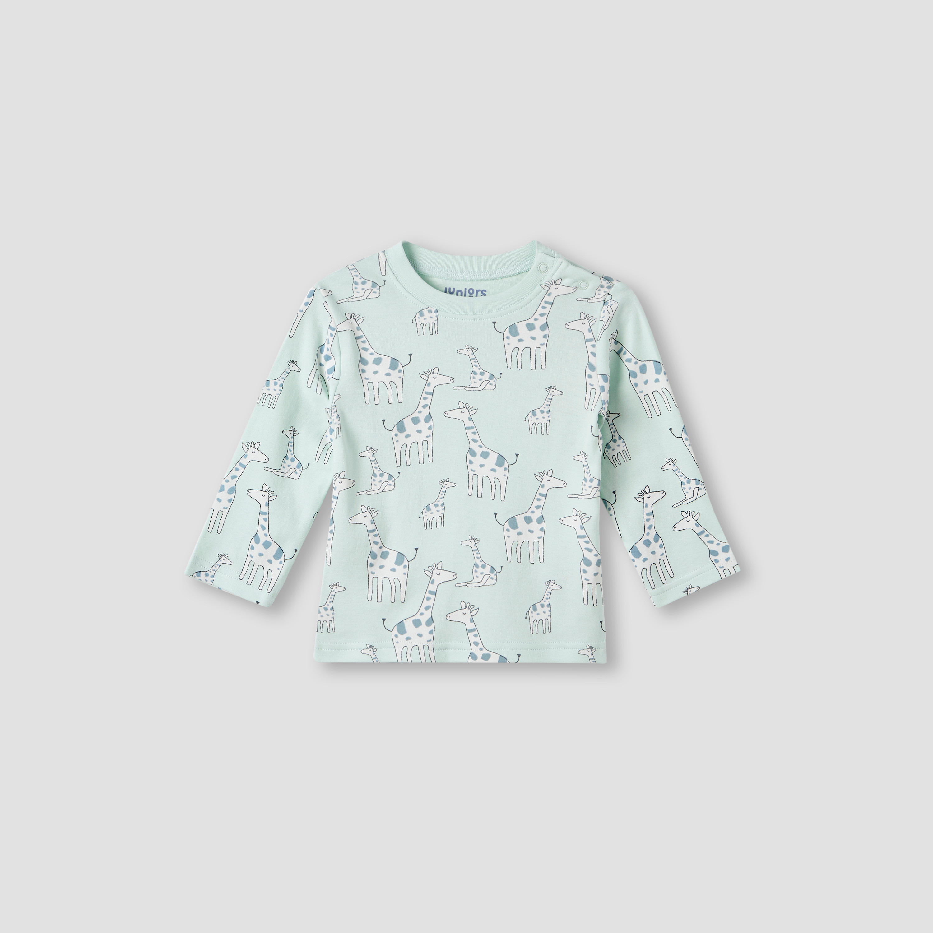 Juniors Giraffe Print T-shirt and Pyjama Set-baby-girls-clothing-nightwear-pyjamasets-image-2