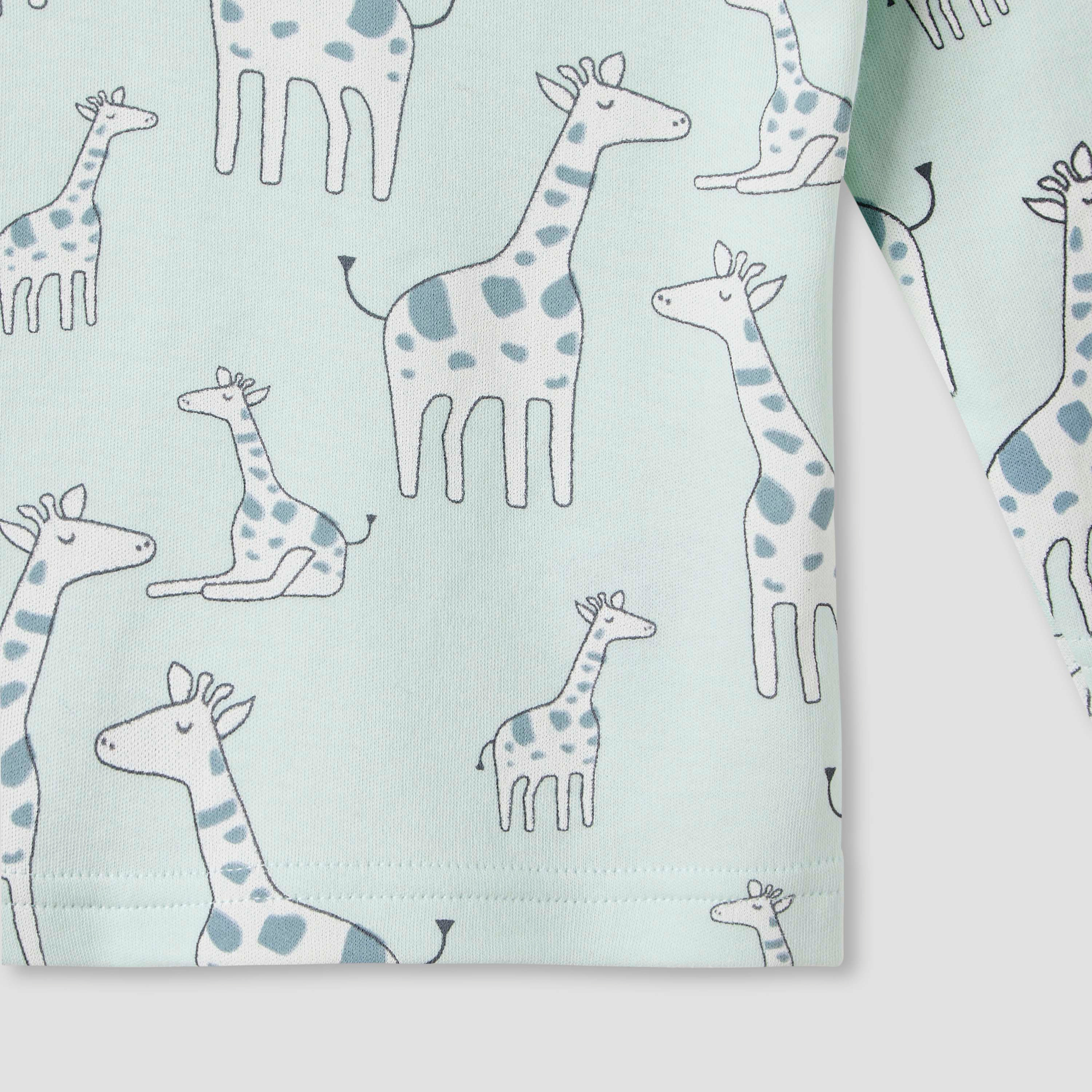 Juniors Giraffe Print T-shirt and Pyjama Set-baby-girls-clothing-nightwear-pyjamasets-image-5