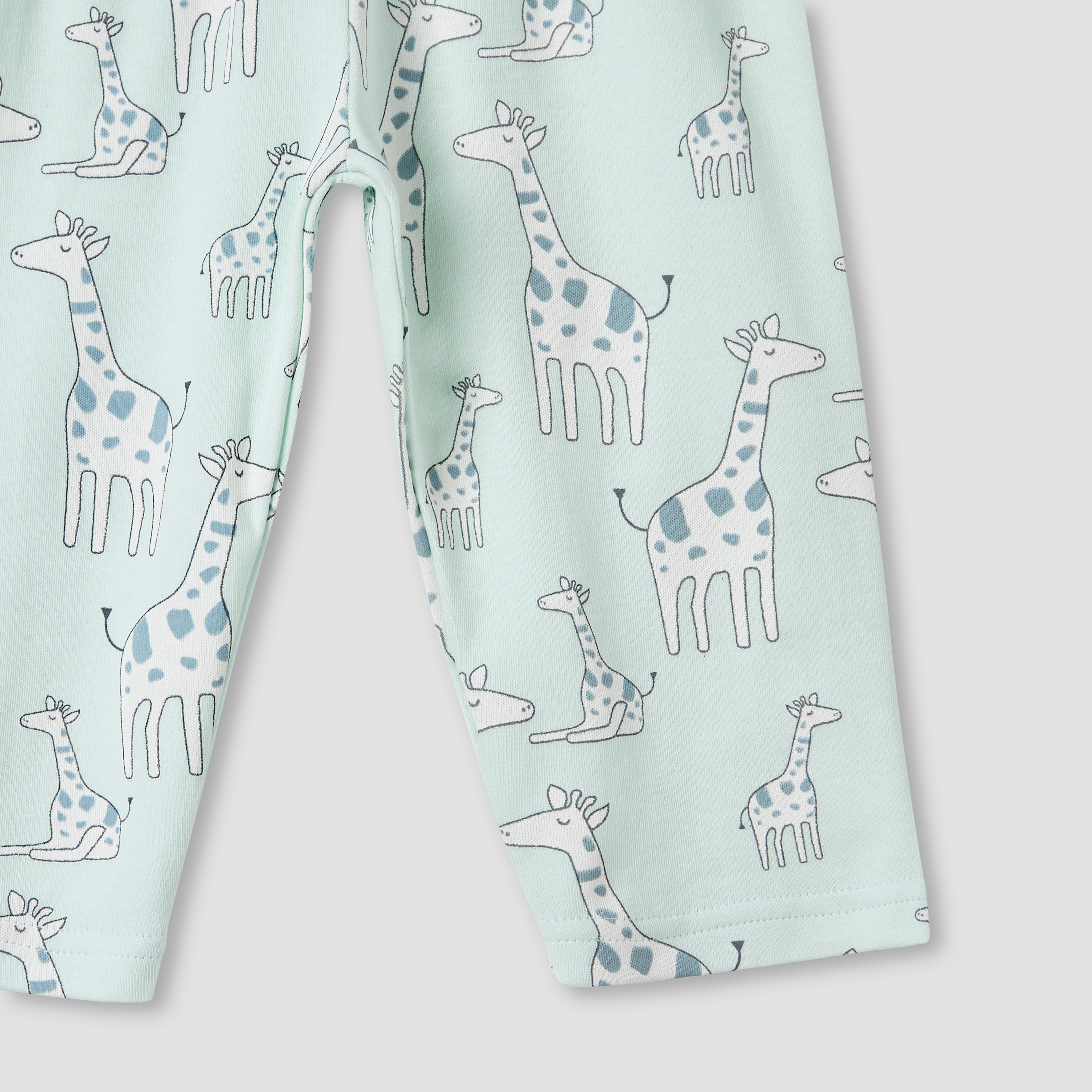 Juniors Giraffe Print T-shirt and Pyjama Set-baby-girls-clothing-nightwear-pyjamasets-image-7