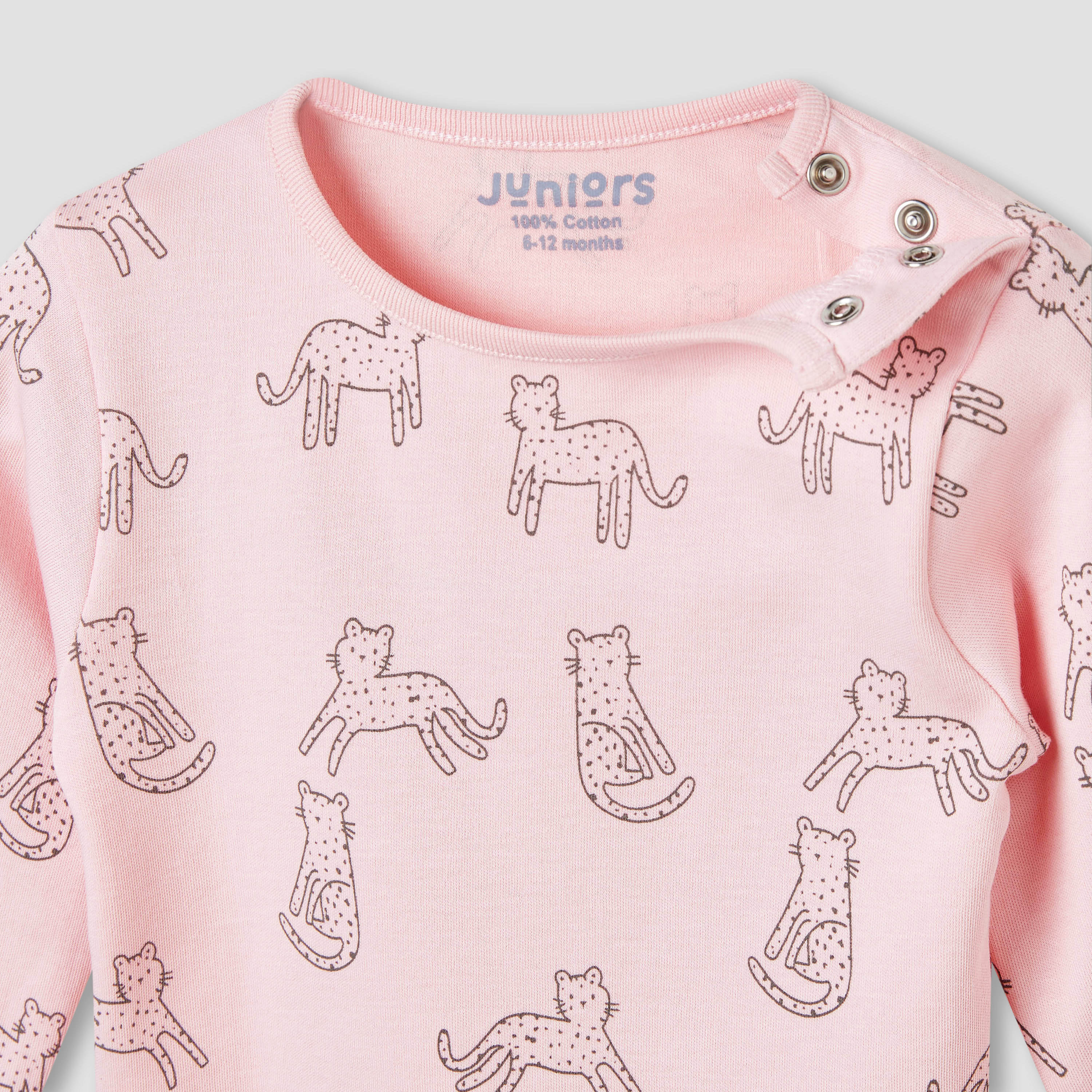 Juniors Pyjama Set with Bear Print - Cotton - Long Sleeves - Crew Neck-baby-boys-clothing-nightwear-pyjamasets-image-5