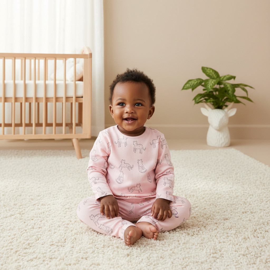 Juniors Pyjama Set with Bear Print - Cotton - Long Sleeves - Crew Neck-baby-boys-clothing-nightwear-pyjamasets-image-9