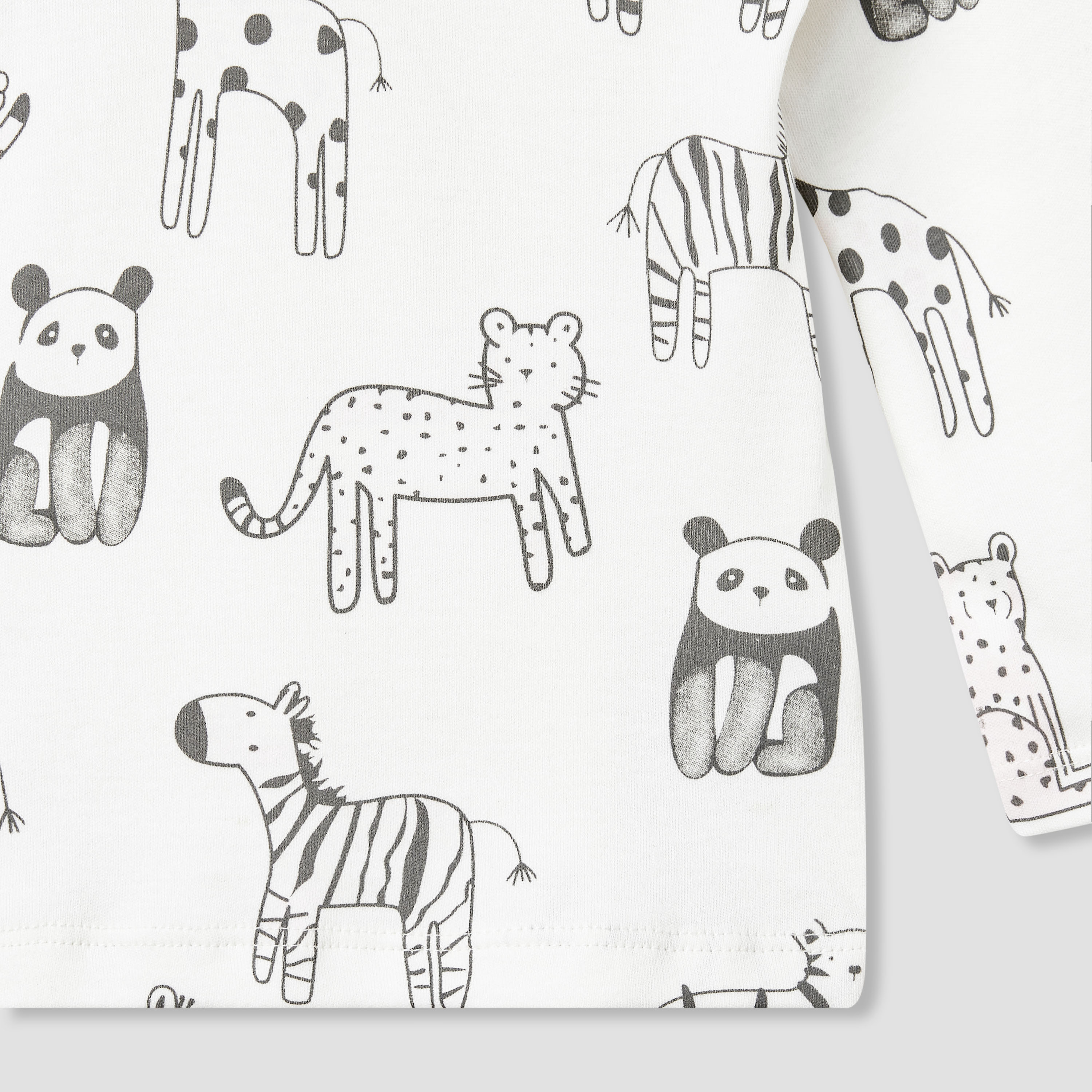Juniors Animal Print T-shirt and Pyjama Set-baby-girls-clothing-nightwear-pyjamasets-image-6