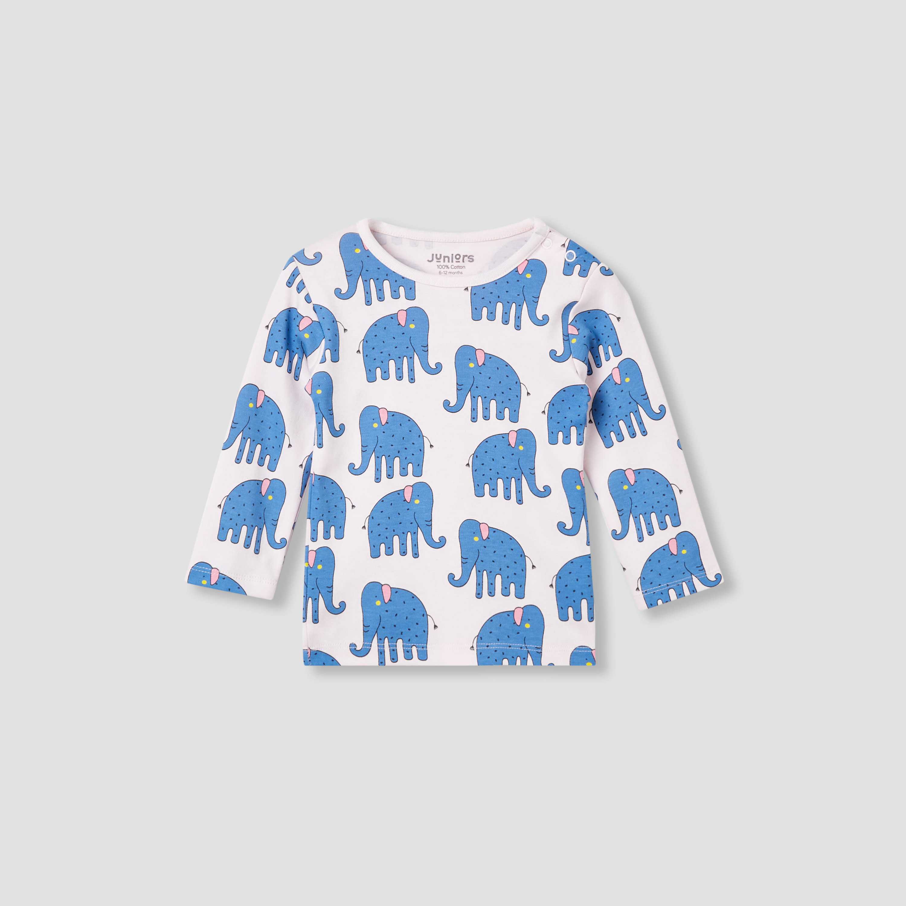 Juniors Bunny Print T-shirt and Pyjama Set-baby-girls-clothing-nightwear-pyjamasets-image-3
