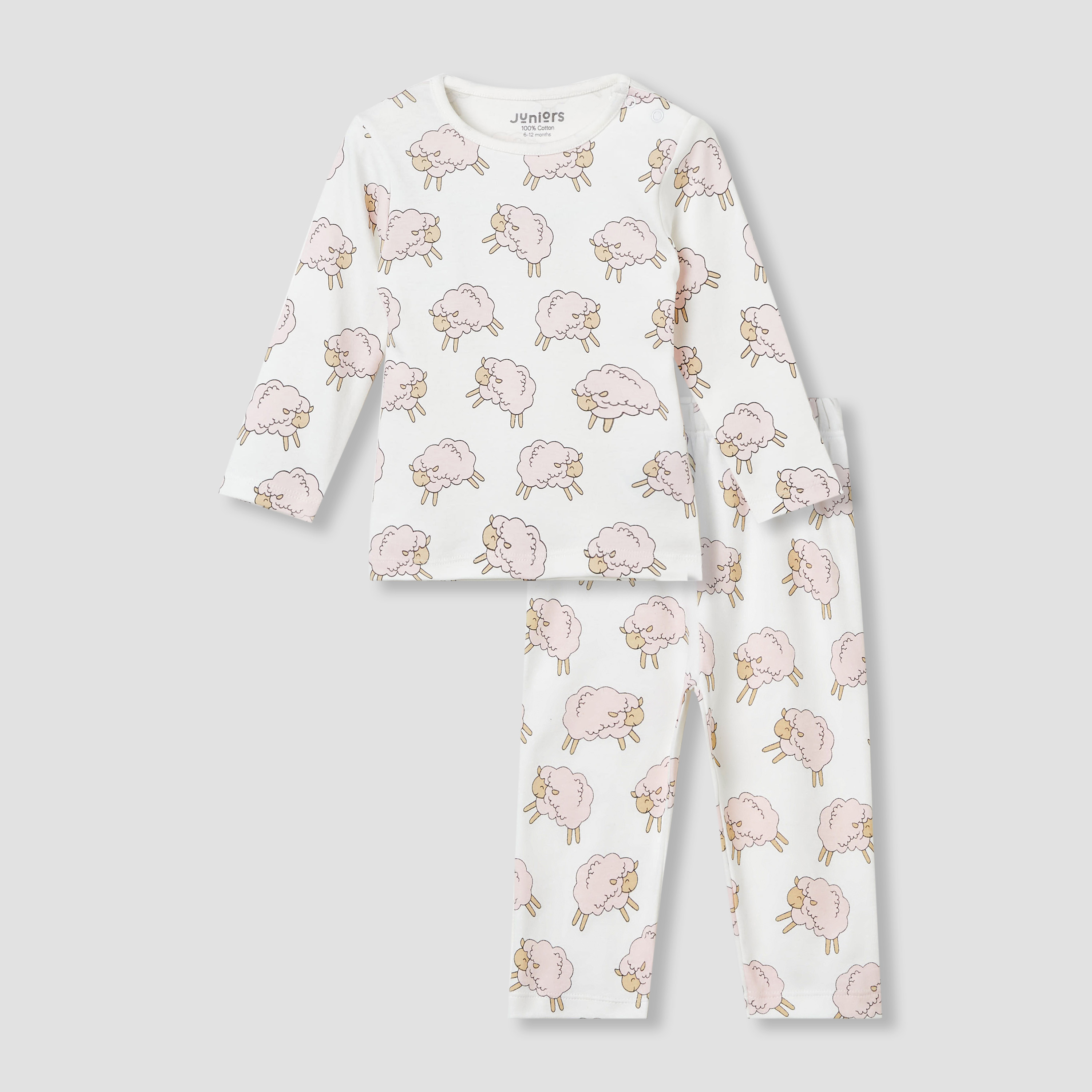 طقم بنطلون بيجاما وتيشيرت بطبعات زرافة من جونيورز-baby-girls-clothing-nightwear-pyjamasets-image-7