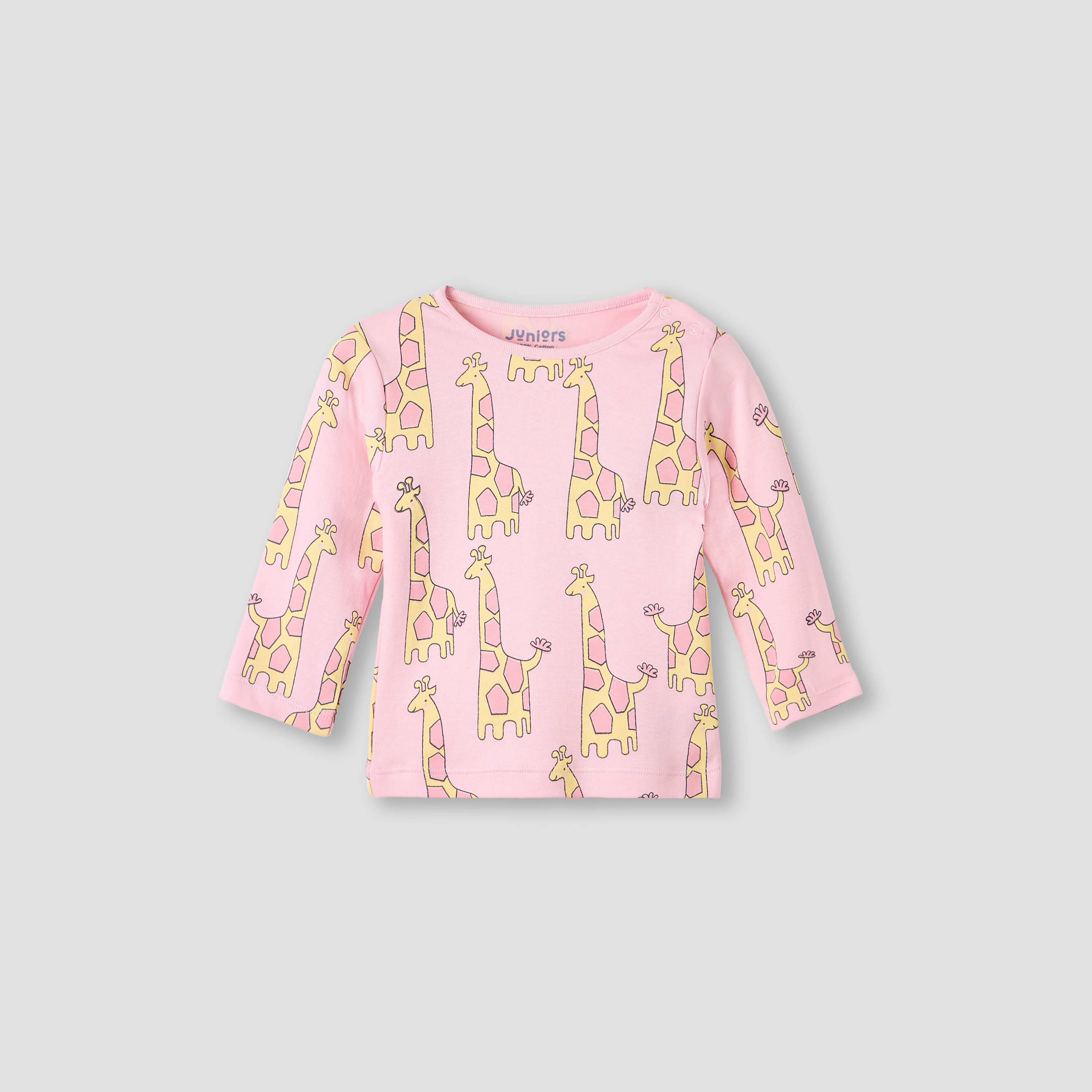 Juniors Printed T-shirt and Pyjama Set-baby-girls-clothing-nightwear-pyjamasets-image-2