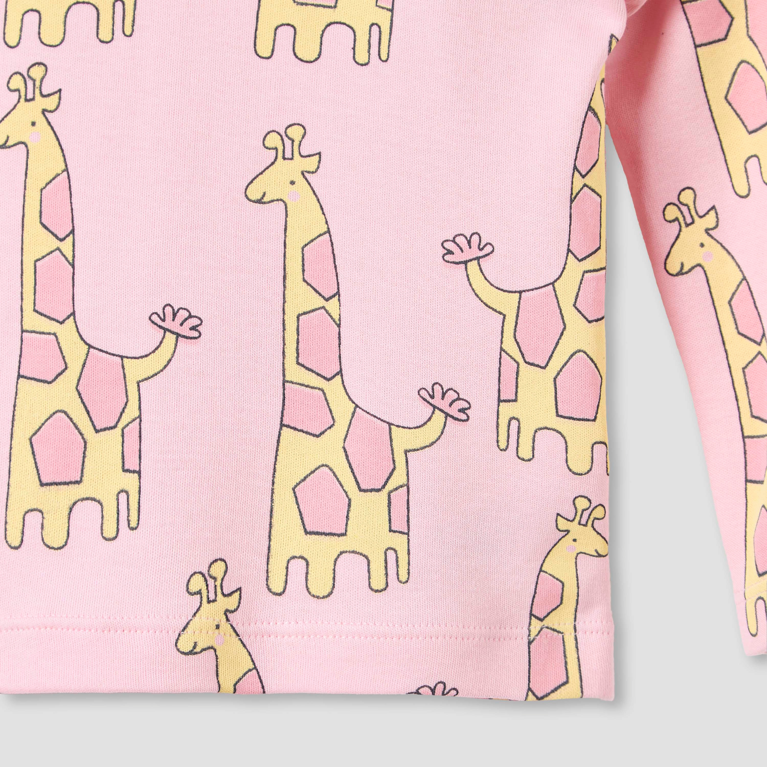 Juniors Printed T-shirt and Pyjama Set-baby-girls-clothing-nightwear-pyjamasets-image-5