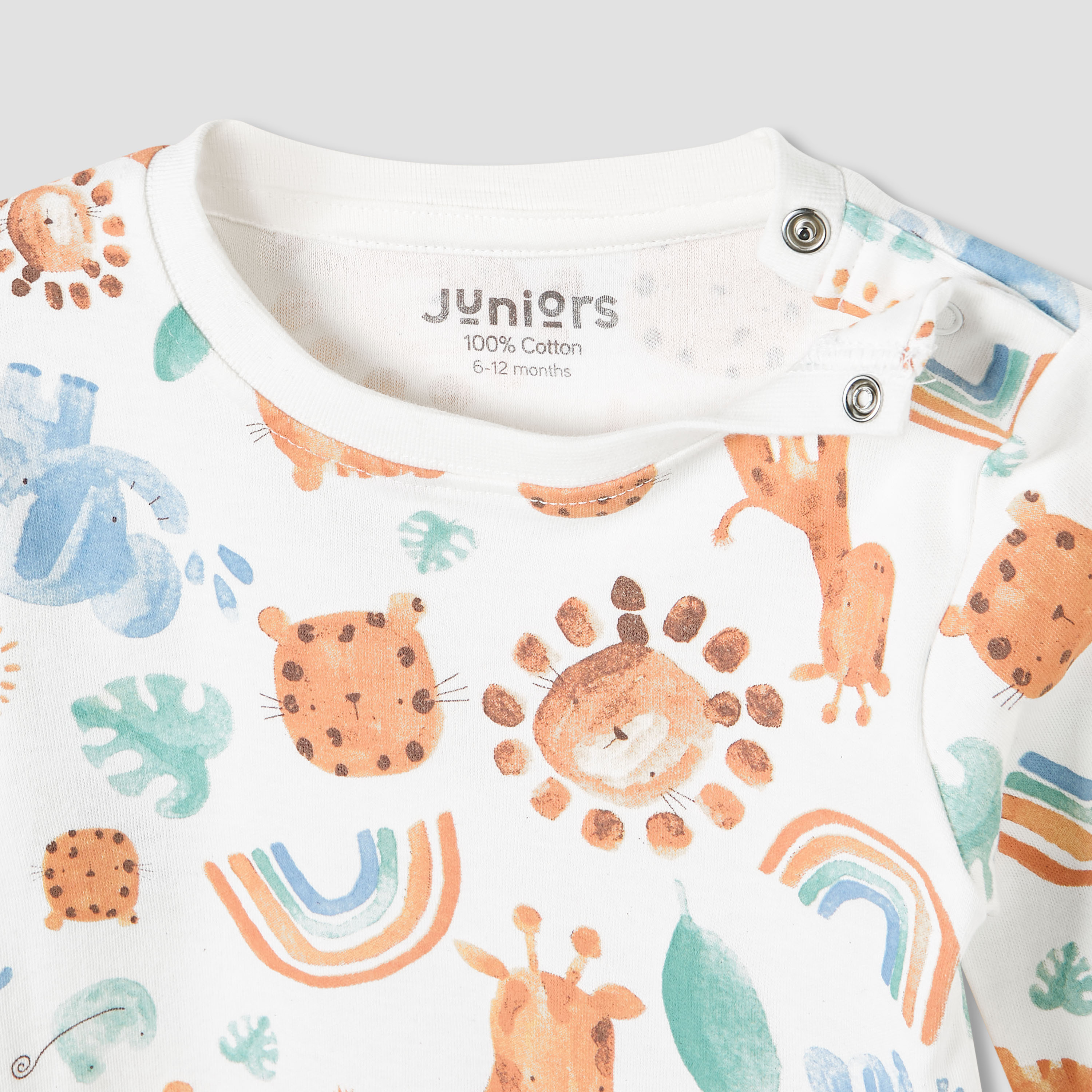 Juniors Animal Print T-shirt and Pyjama Set-baby-boys-clothing-nightwear-pyjamasets-image-4