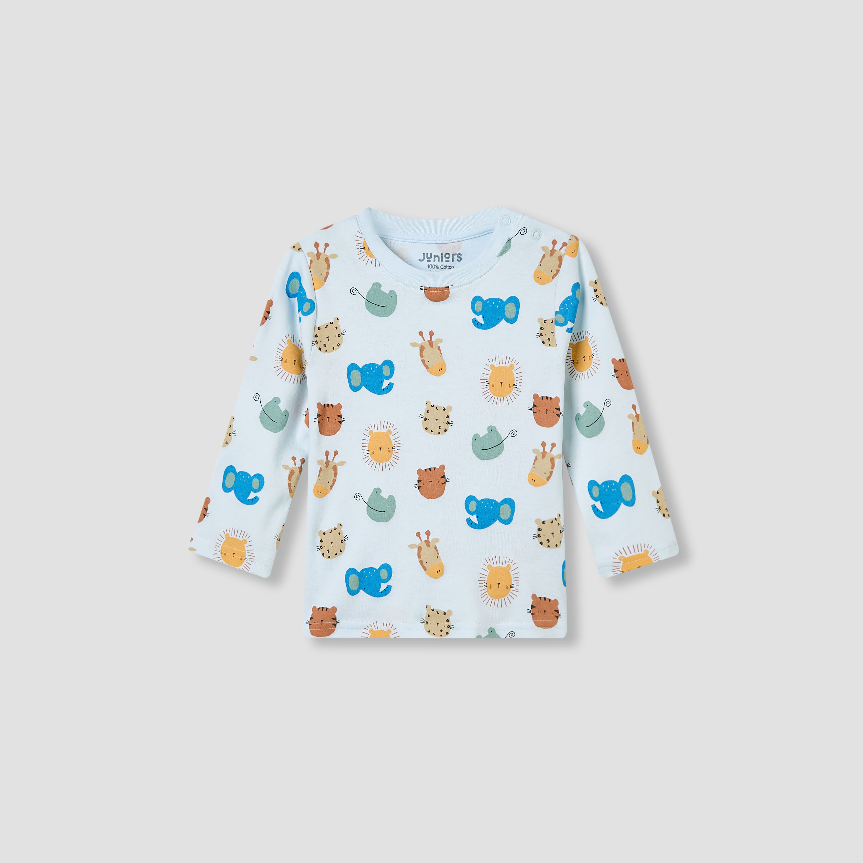 Juniors Bunny Print T-shirt and Pyjama Set-baby-girls-clothing-nightwear-pyjamasets-image-3